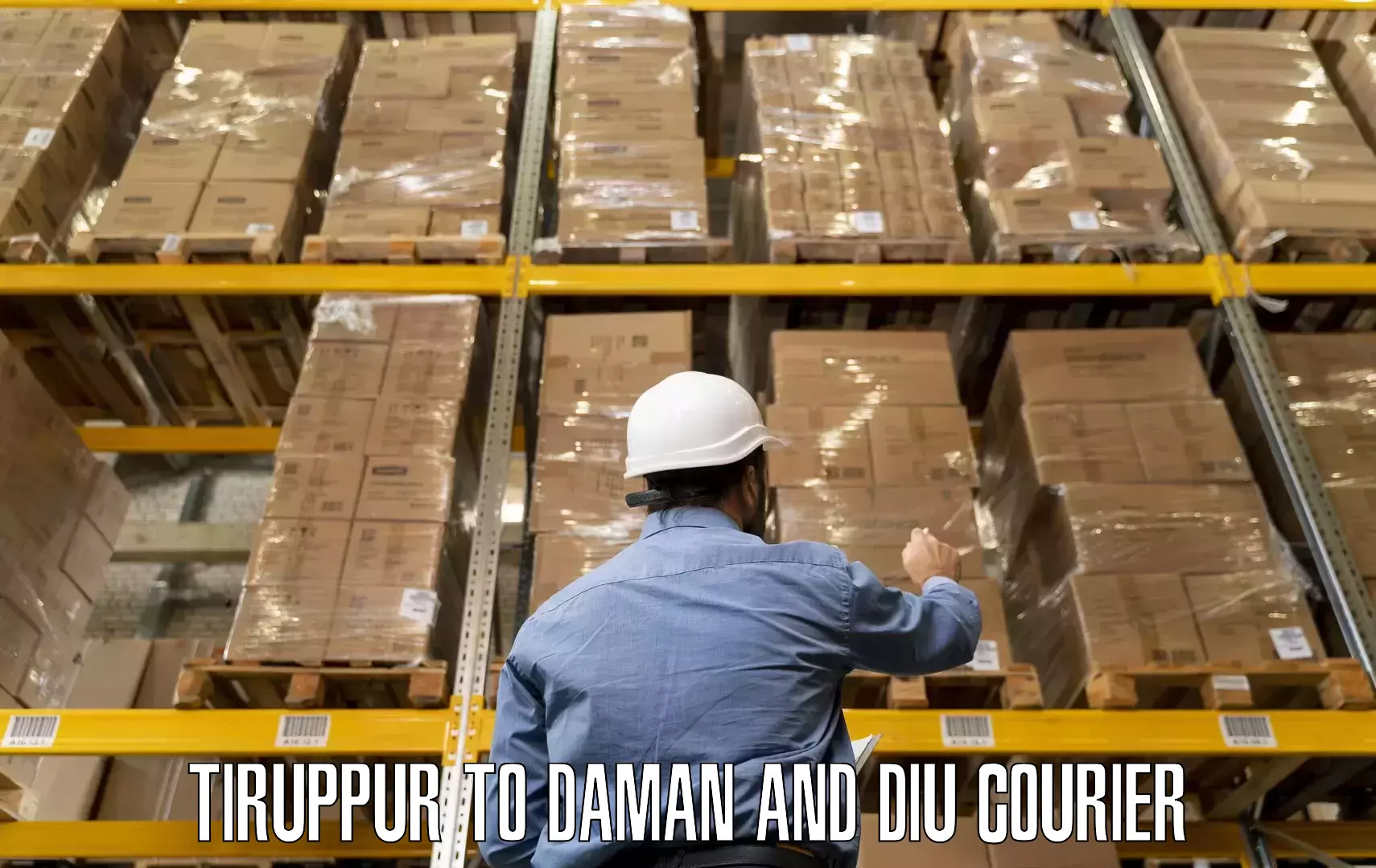 Customized relocation services Tiruppur to Daman and Diu