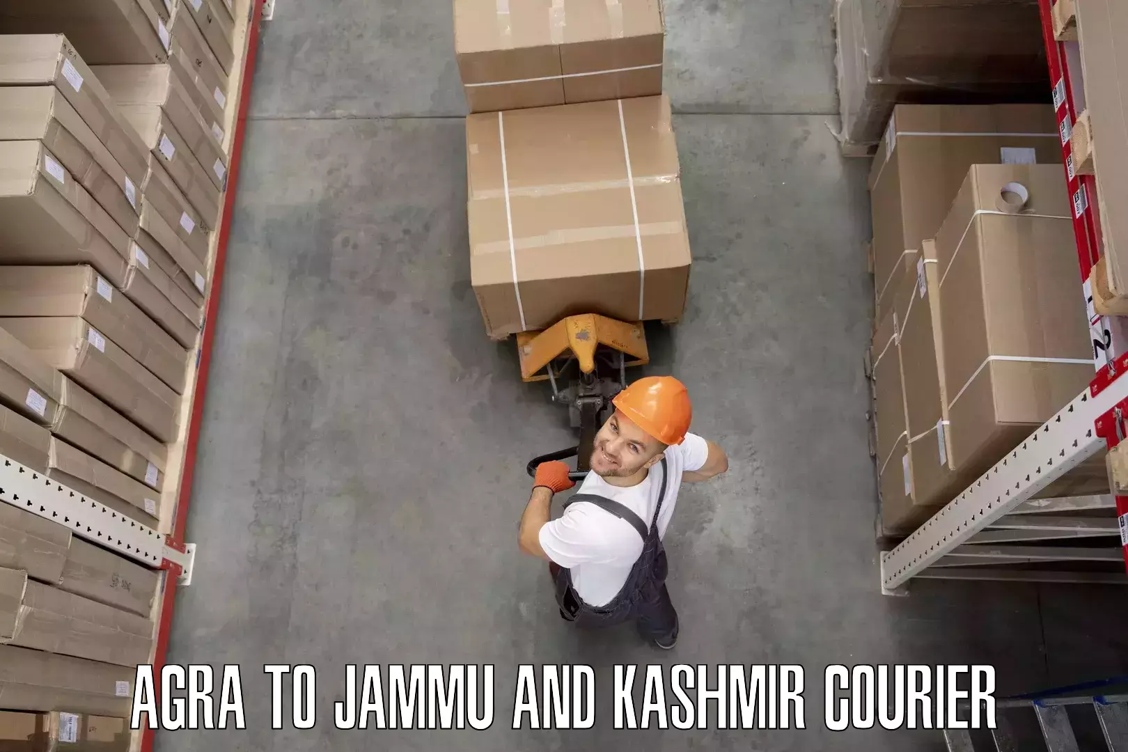 Furniture transport and logistics Agra to Pulwama