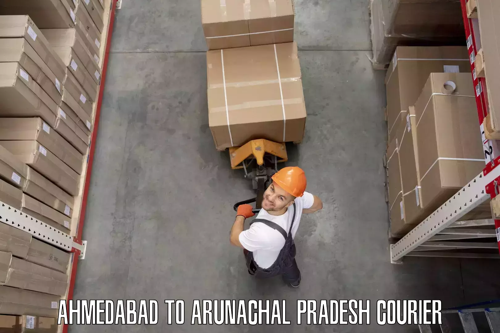 Furniture movers and packers Ahmedabad to Kurung Kumey