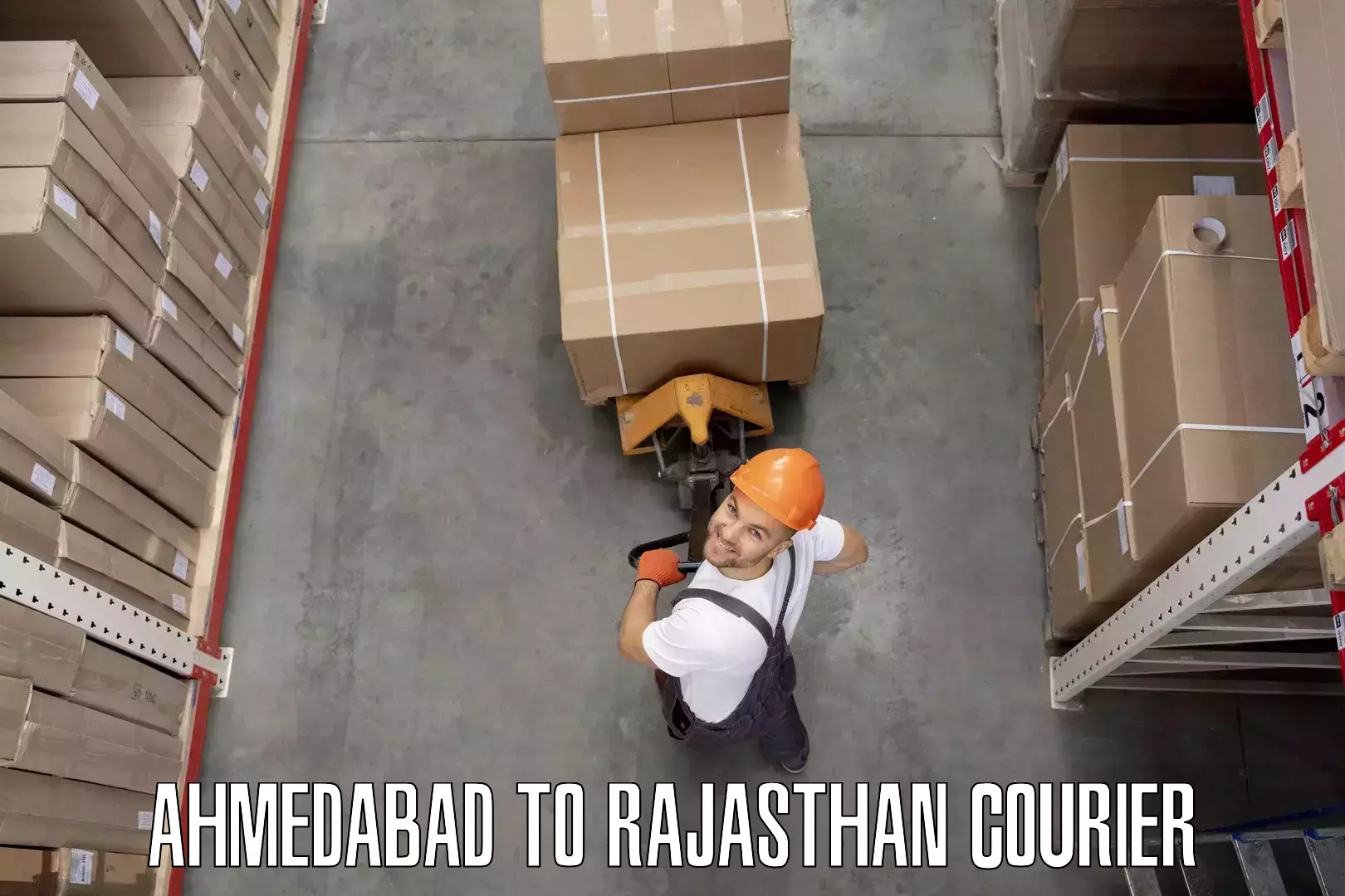 Professional moving assistance in Ahmedabad to Madanganj Kishangarh