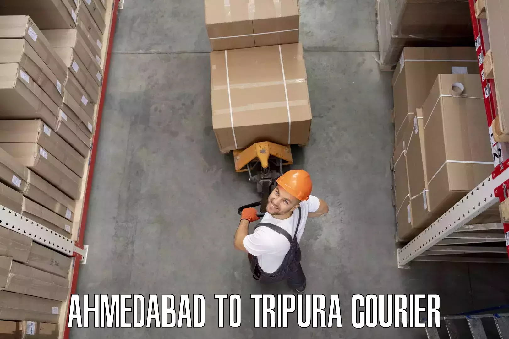 Furniture transport professionals Ahmedabad to Udaipur Tripura