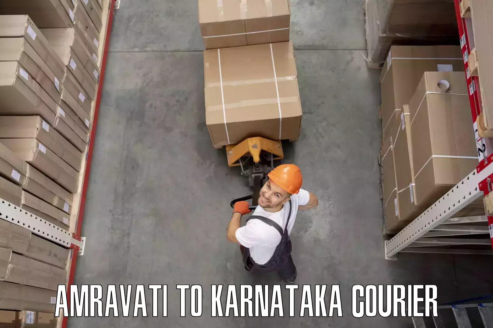 Efficient furniture transport Amravati to Hagaribommanahalli