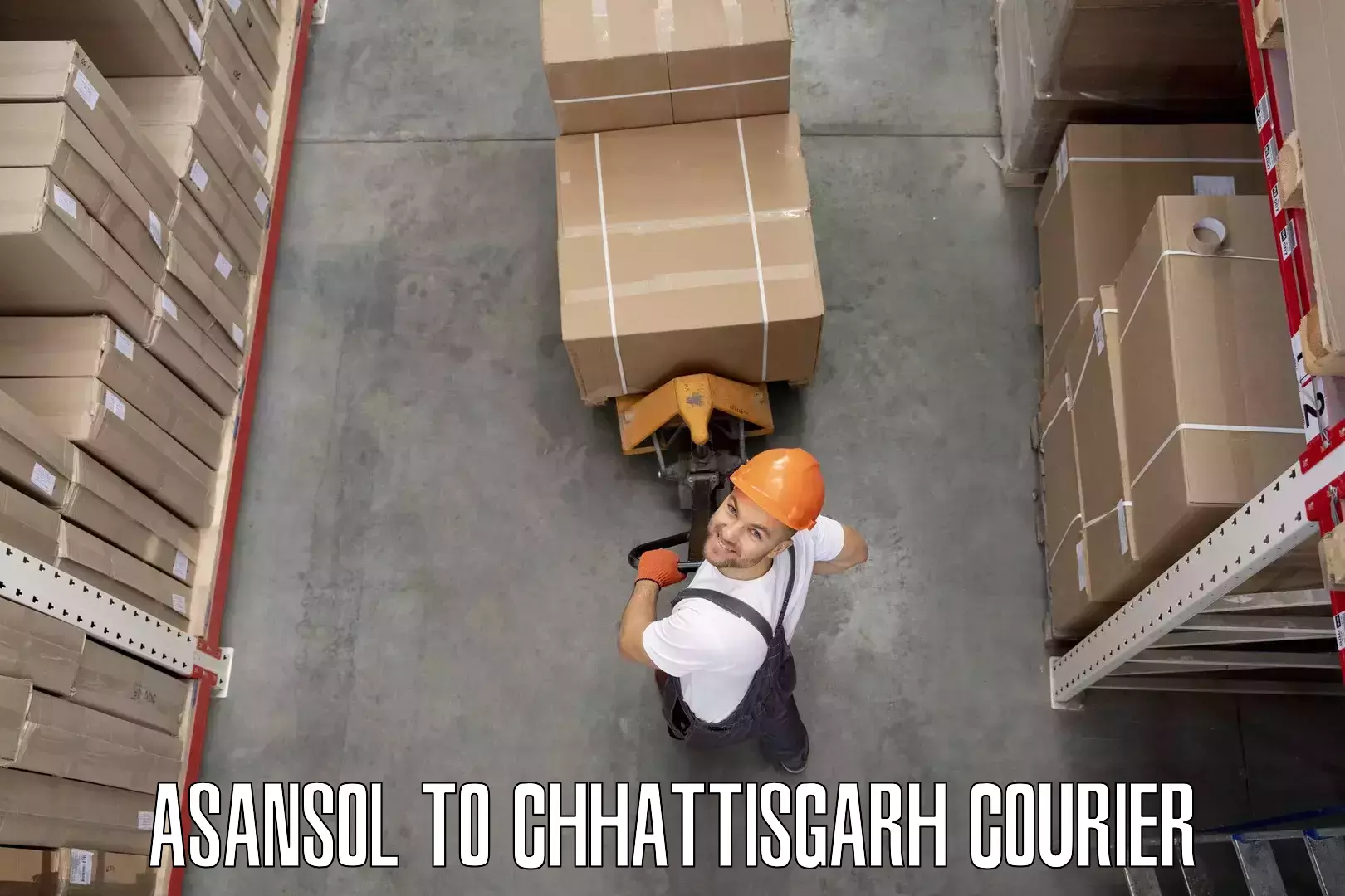 Furniture logistics Asansol to Chhattisgarh