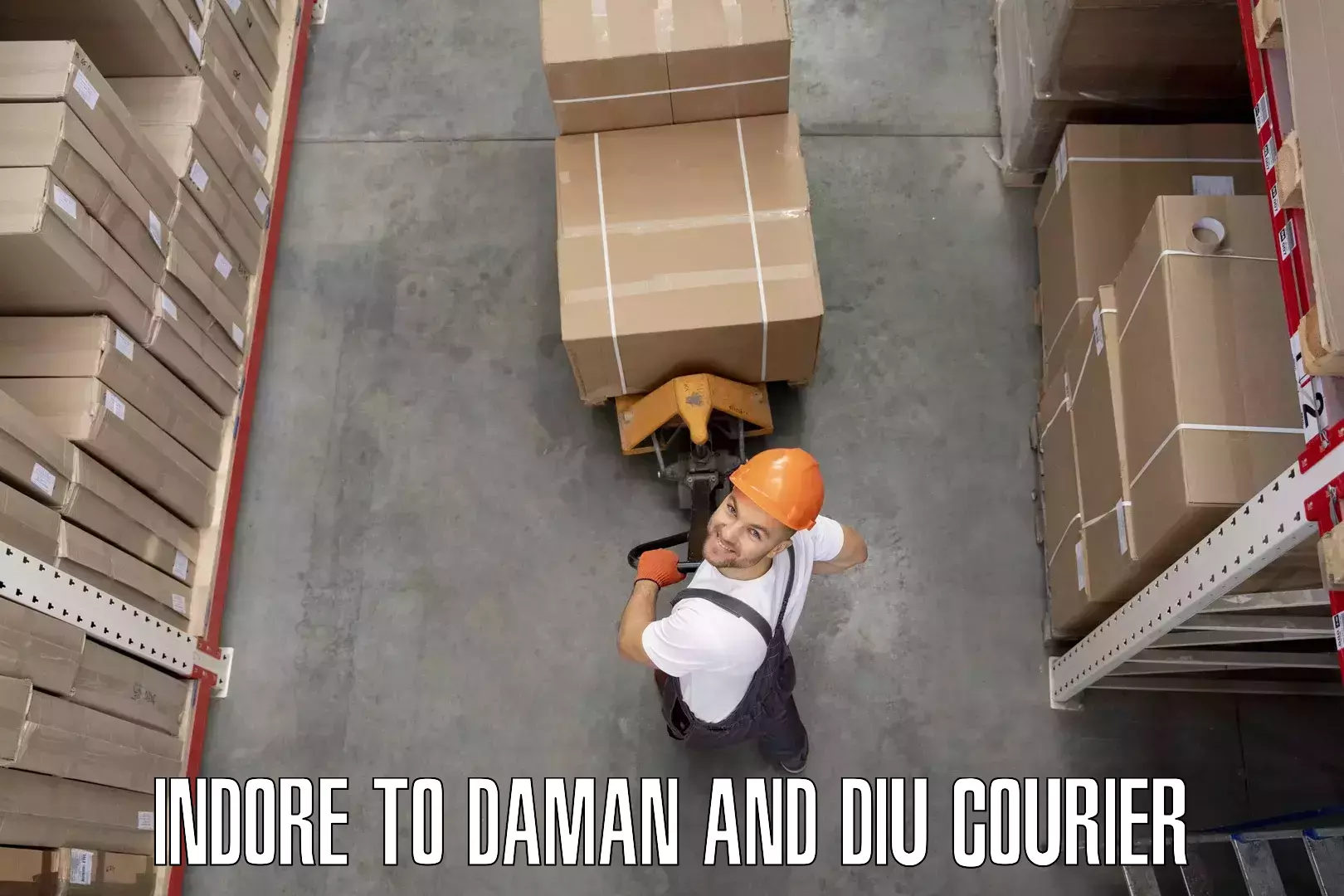Professional moving assistance Indore to Daman and Diu