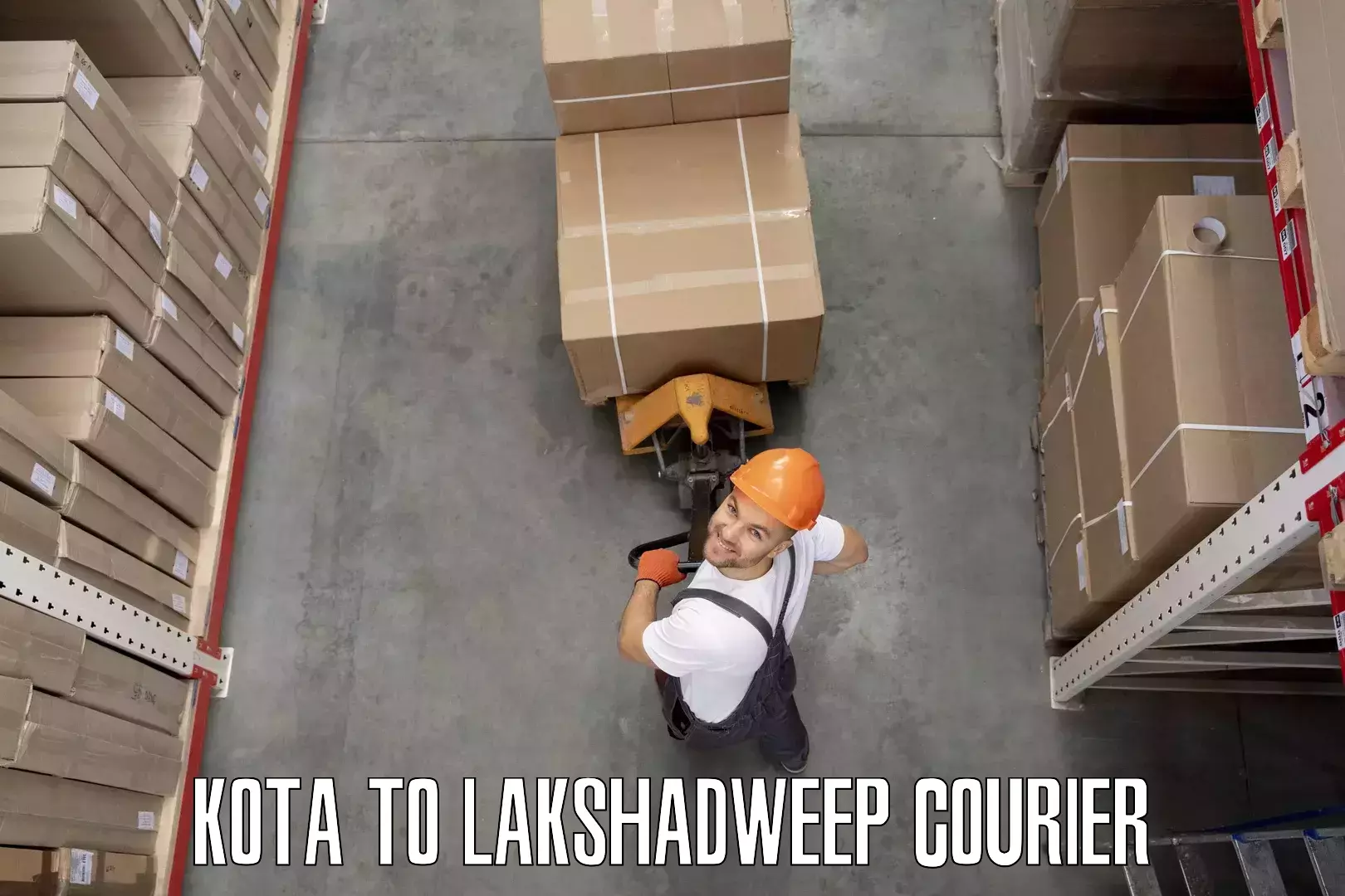 Home goods moving company in Kota to Lakshadweep