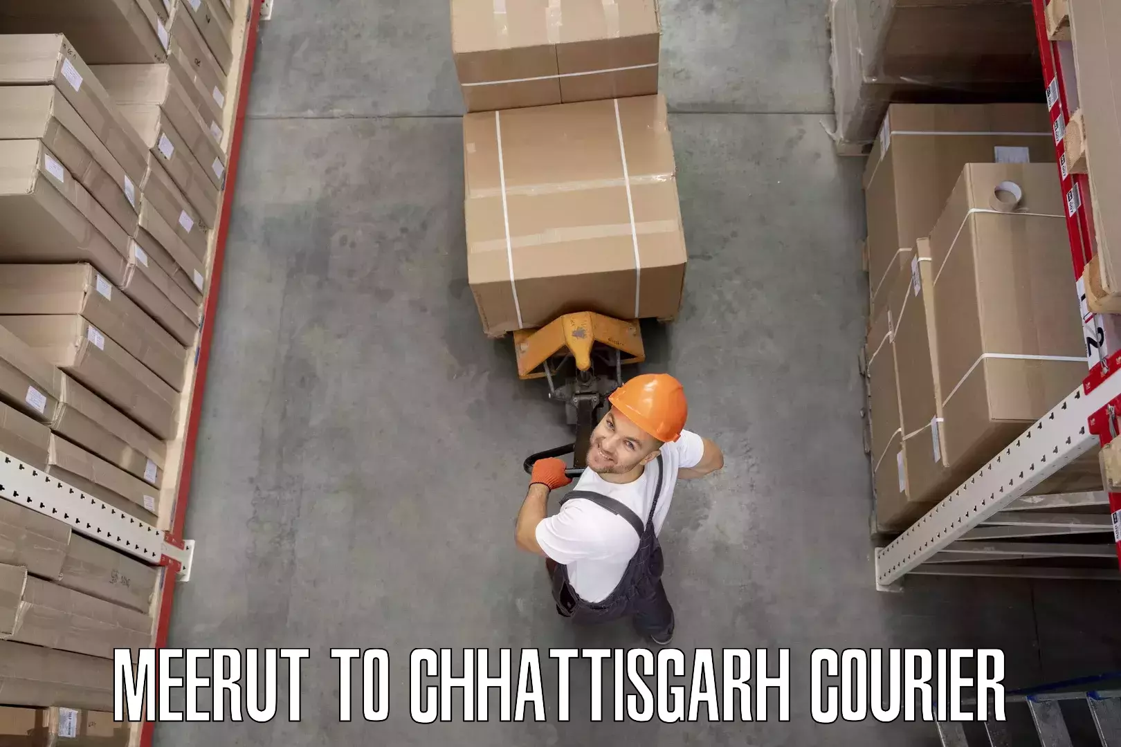 Furniture moving experts Meerut to Chhattisgarh