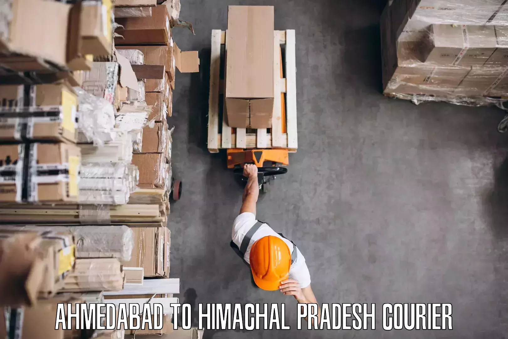 Professional furniture transport Ahmedabad to Una Himachal Pradesh
