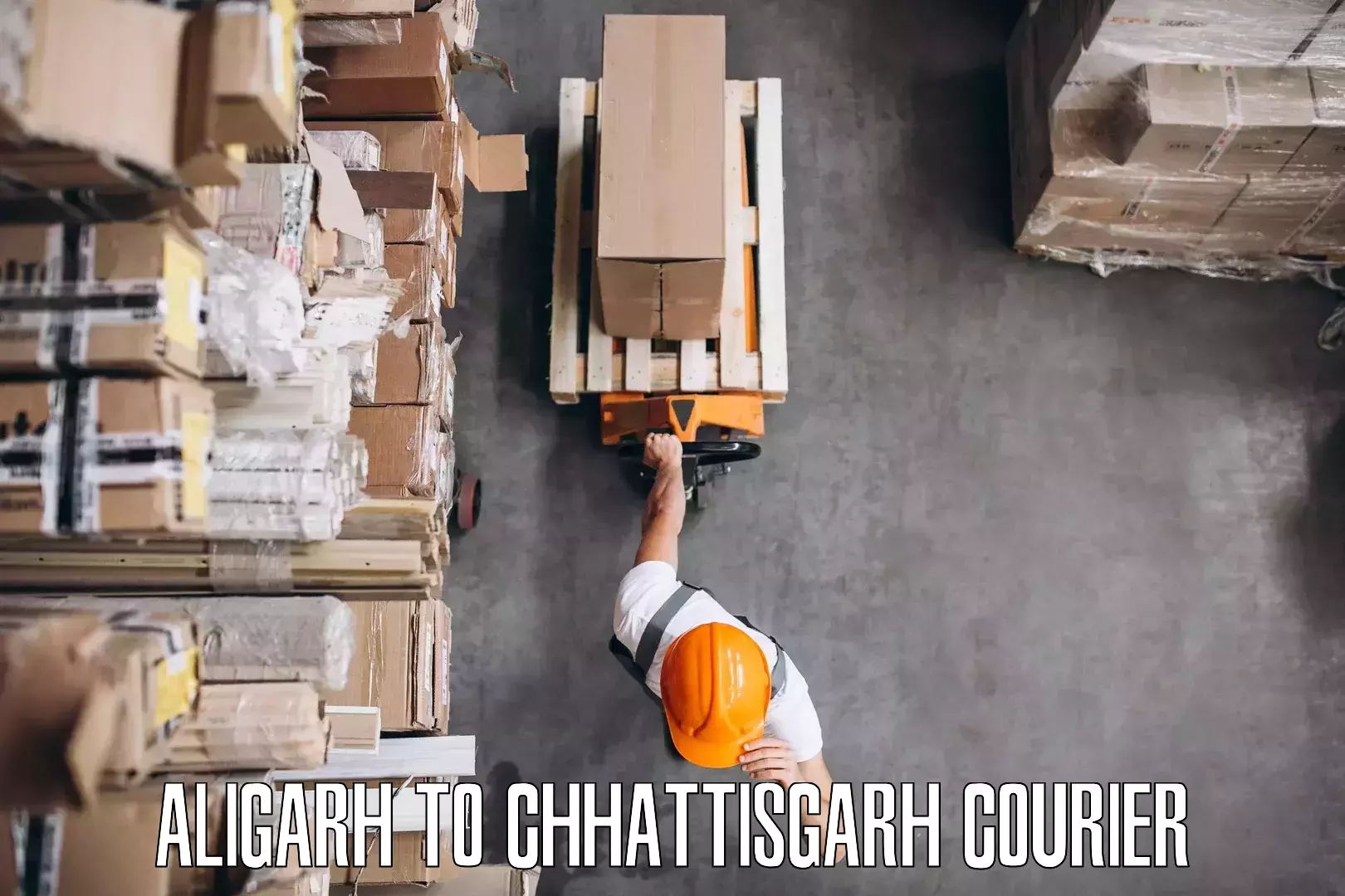 Local furniture movers Aligarh to Raigarh Chhattisgarh