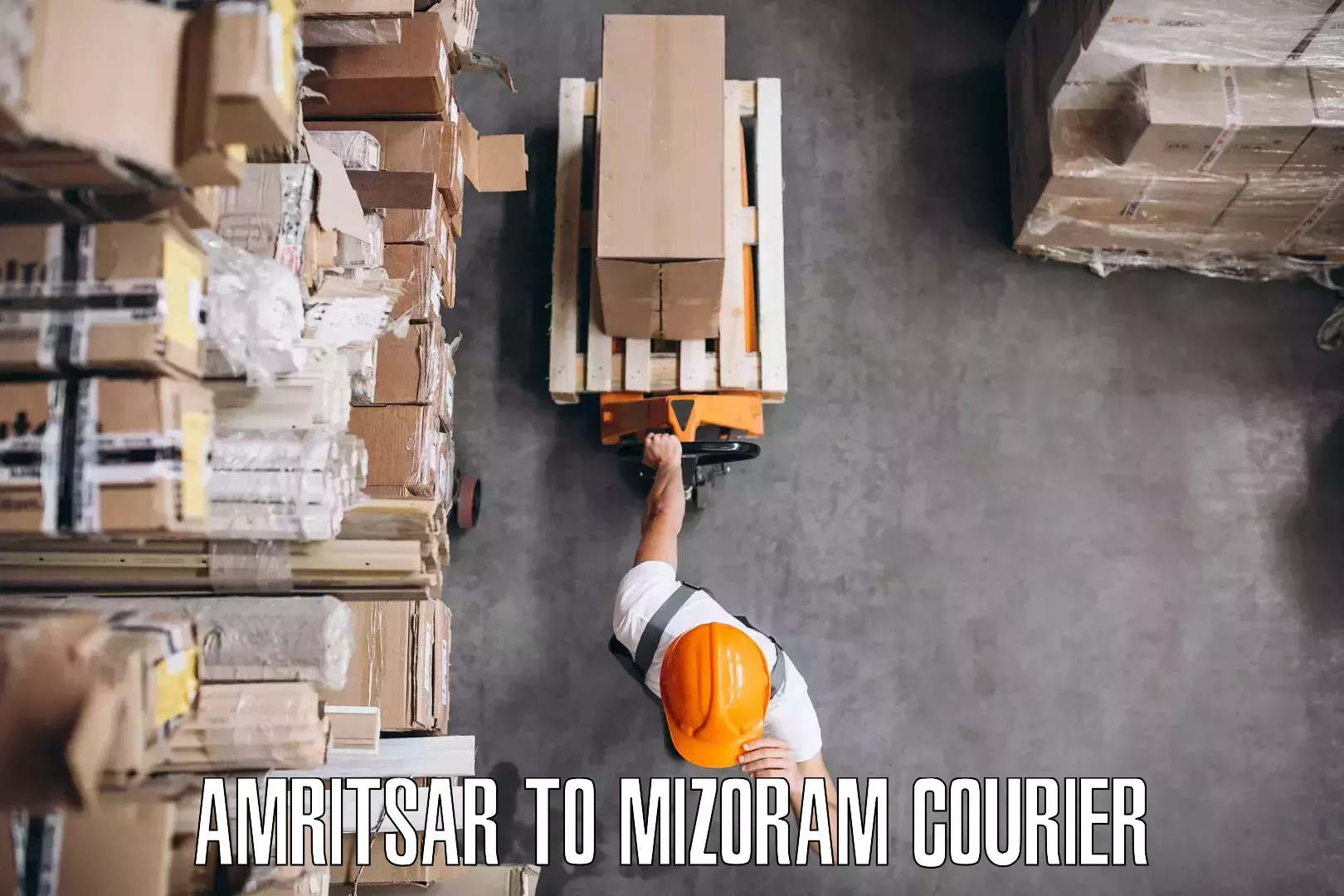 Residential furniture transport Amritsar to Mizoram