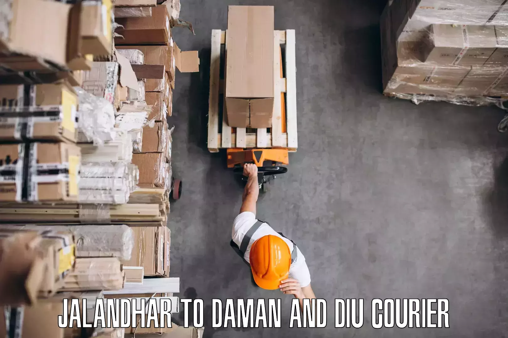 Furniture relocation experts Jalandhar to Daman and Diu