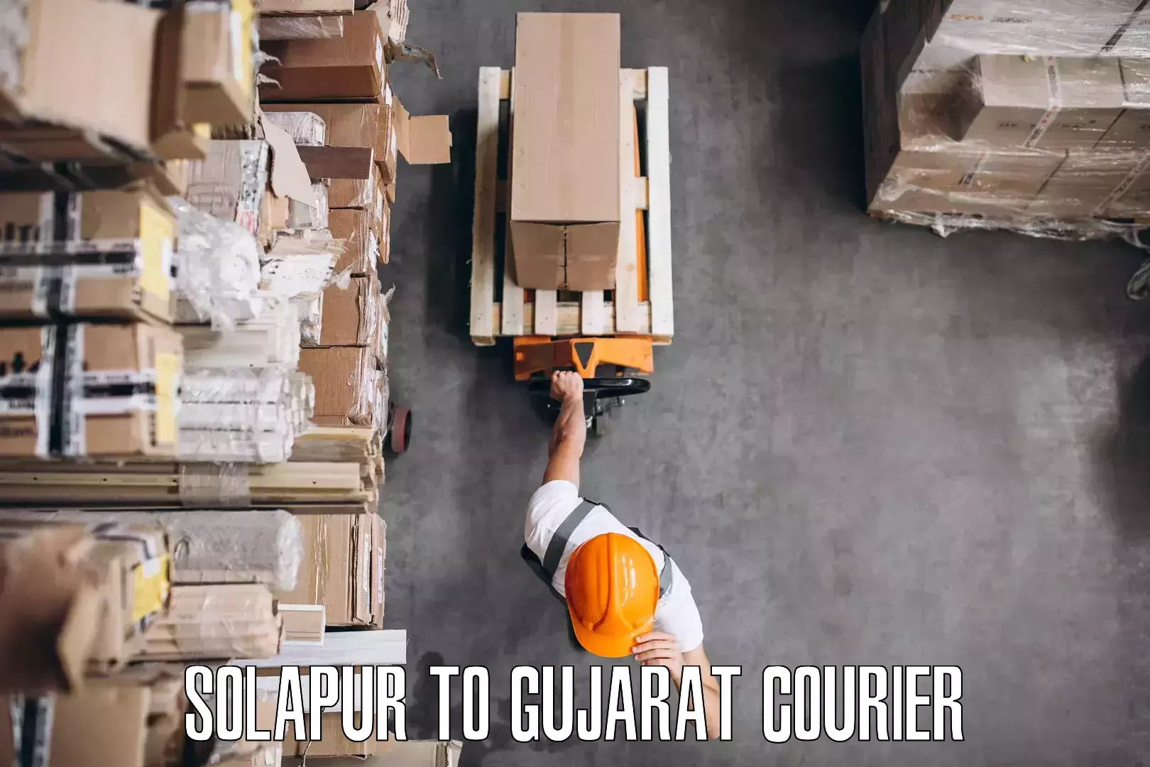 Quality furniture moving Solapur to Una Gir Somnath