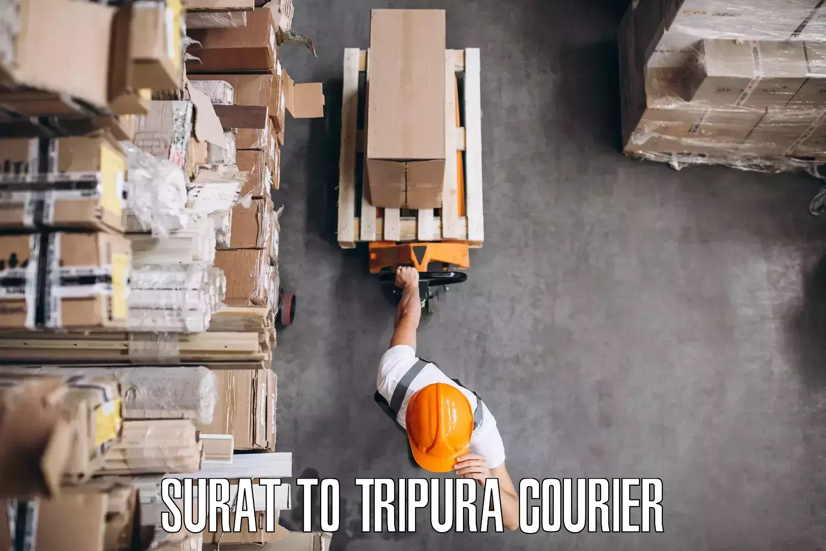 Furniture transport company Surat to Tripura