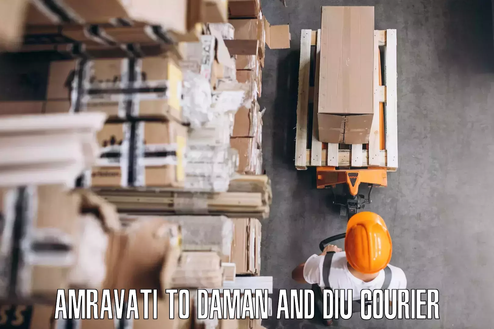 Quick furniture moving Amravati to Daman