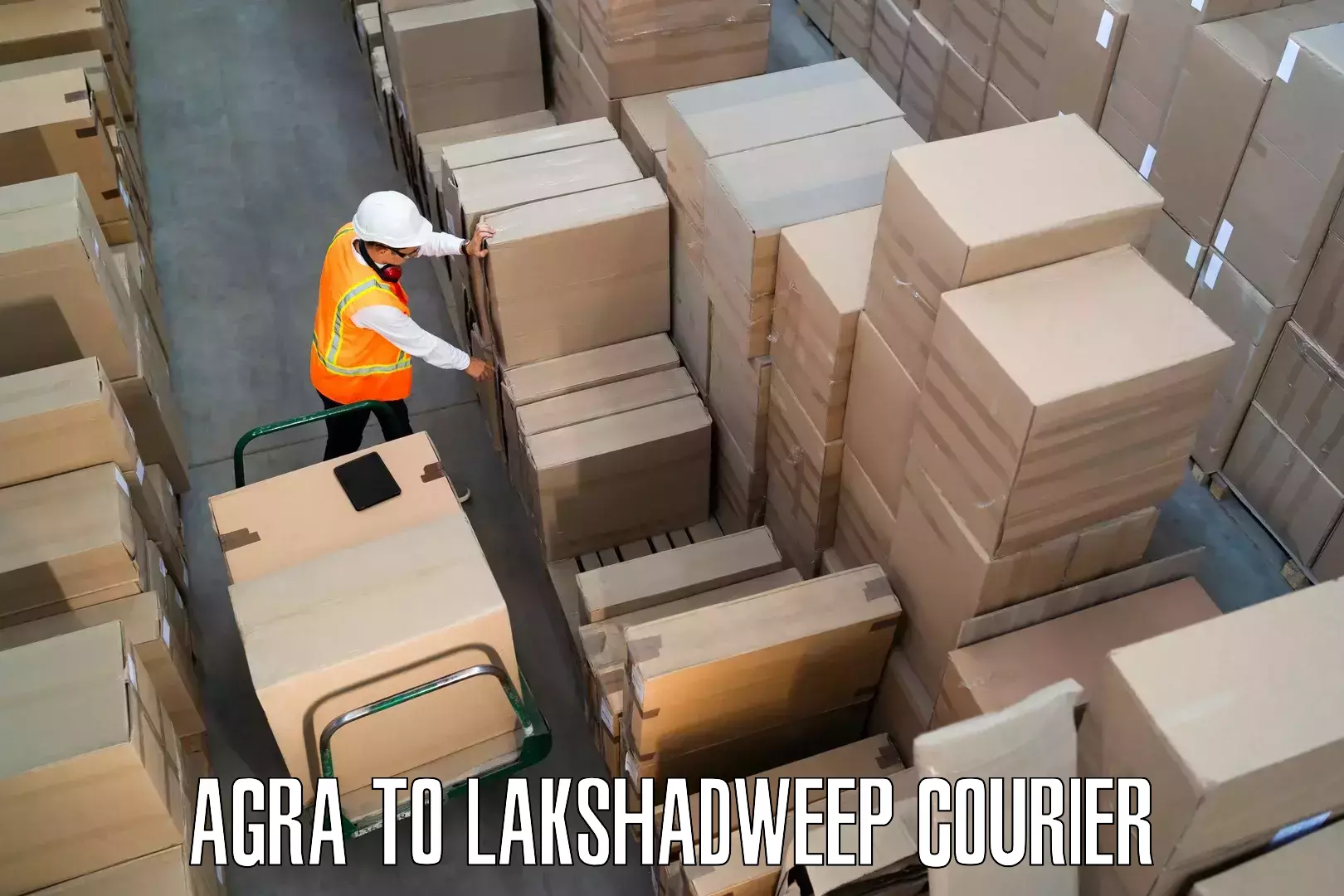Household goods delivery Agra to Lakshadweep