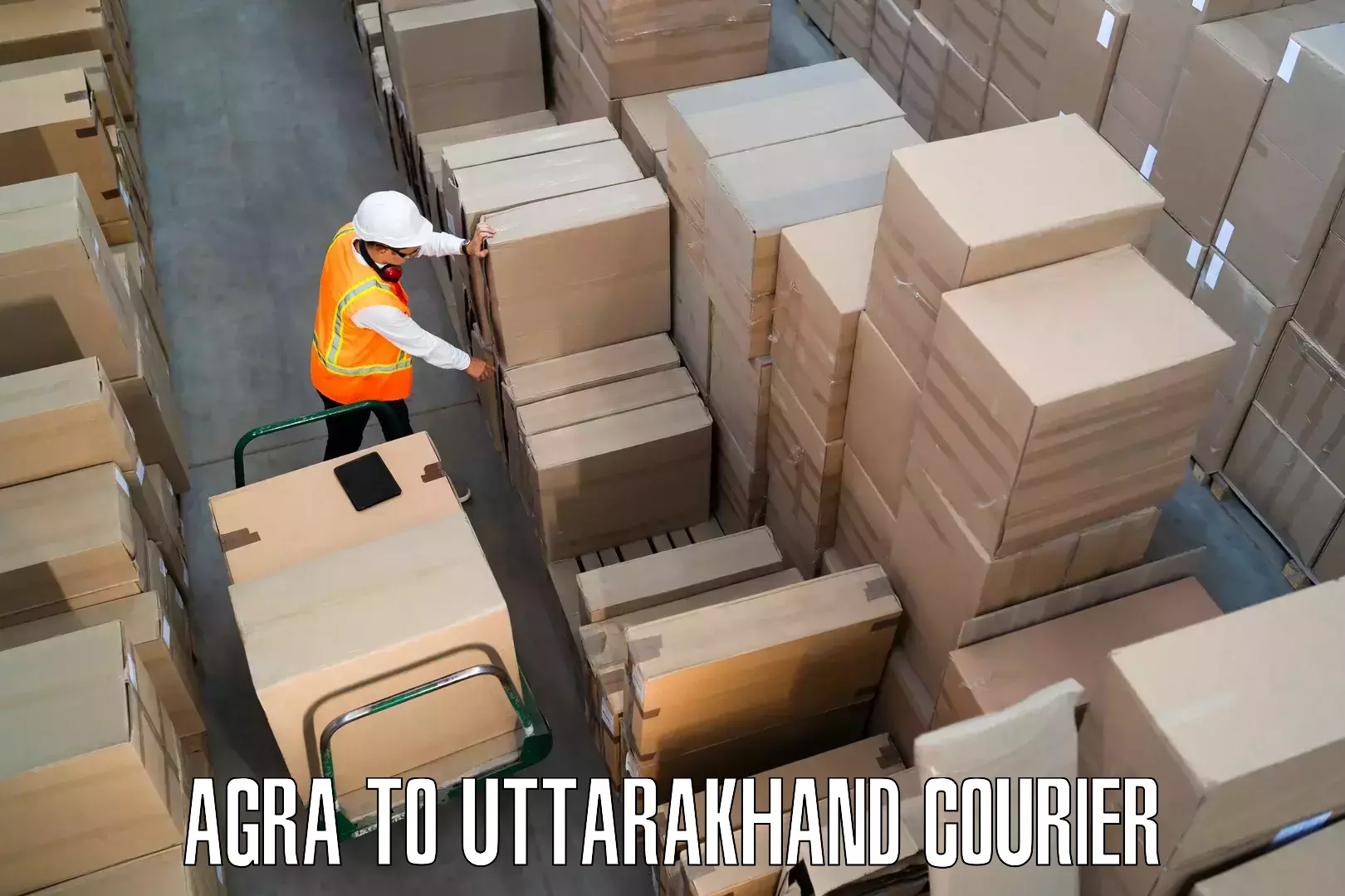 Residential furniture transport Agra to Udham Singh Nagar