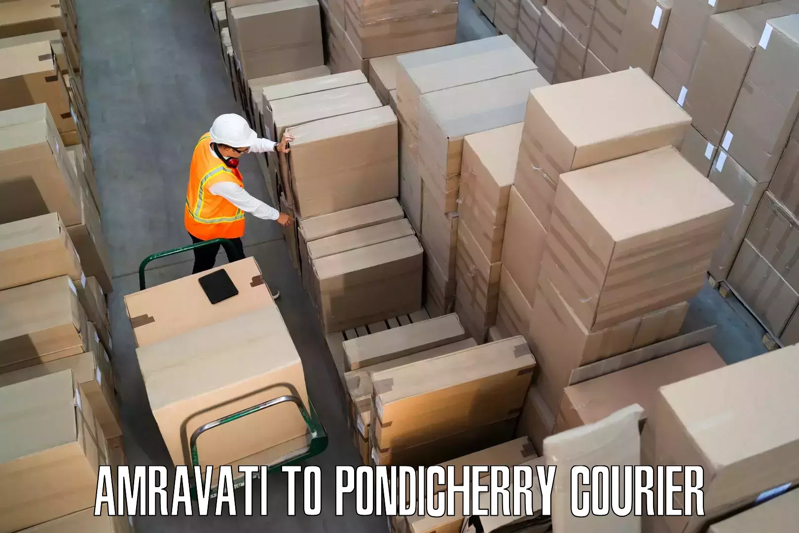 Moving and packing experts in Amravati to Pondicherry University