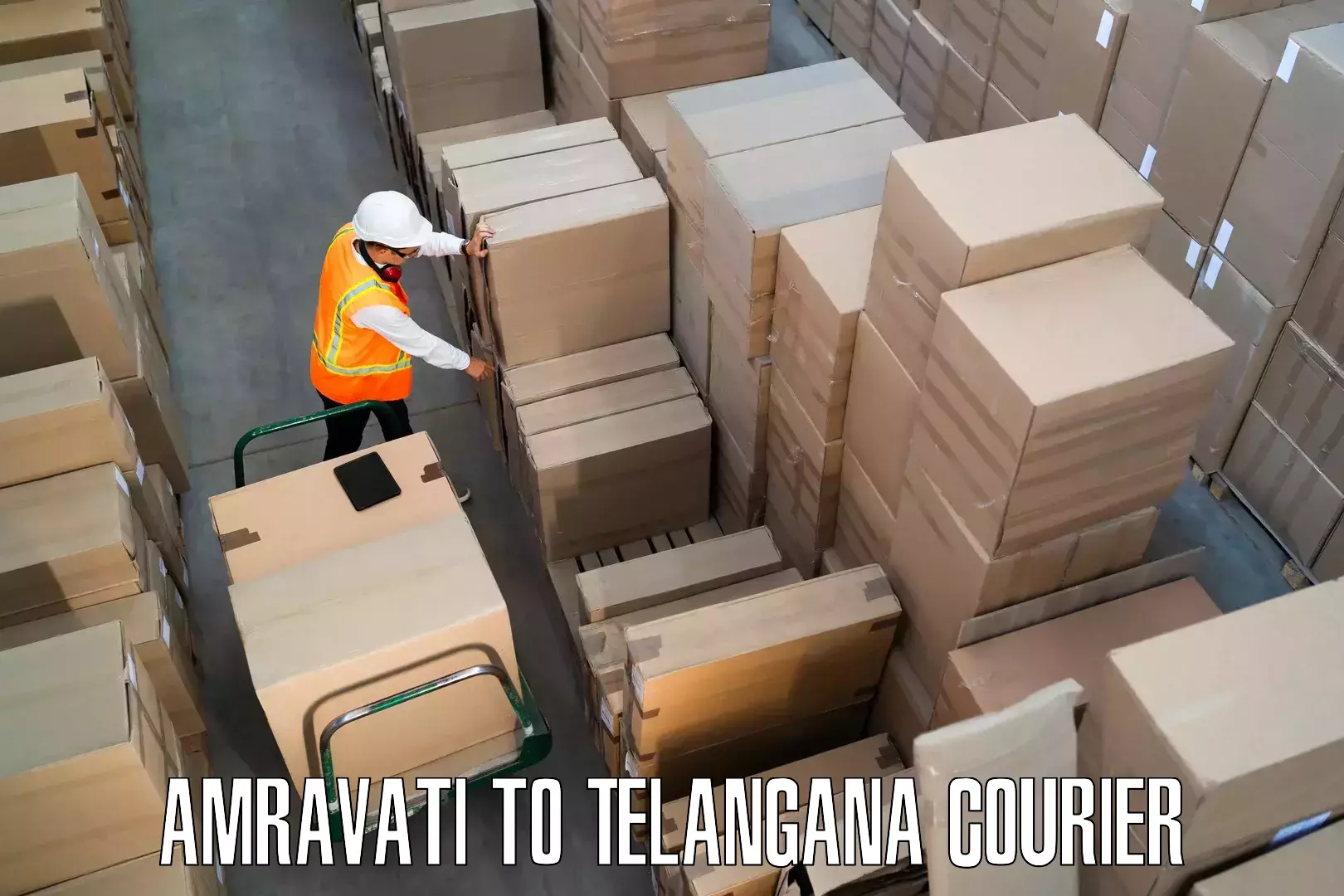 Household moving and storage in Amravati to Suryapet