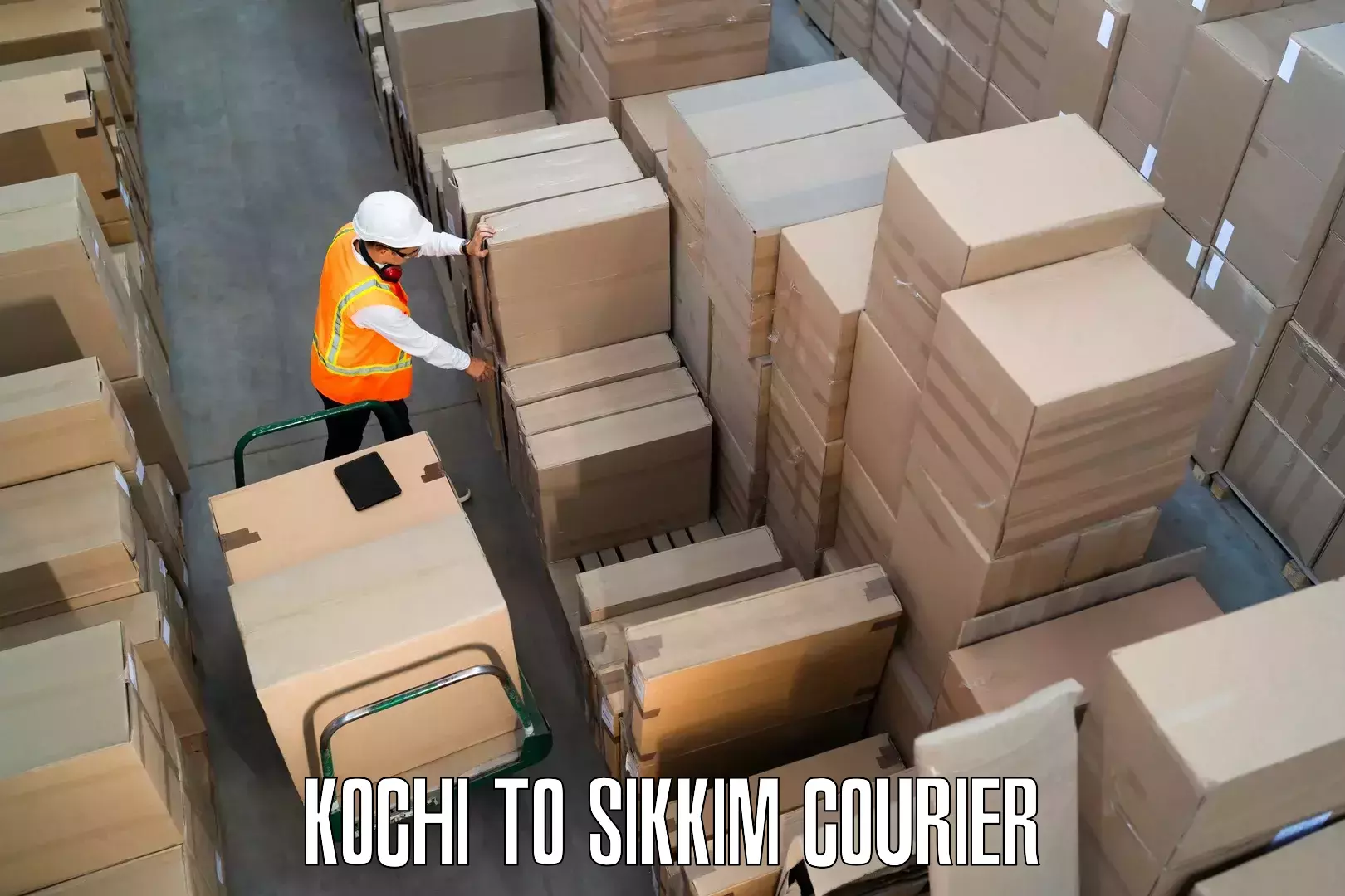 Efficient relocation services Kochi to South Sikkim