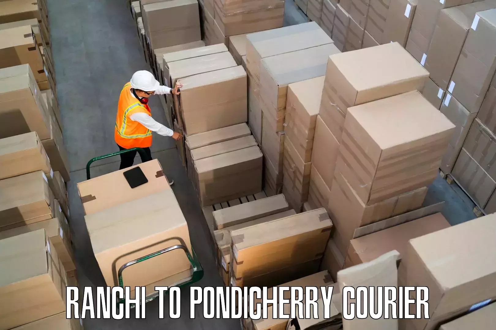 Household goods shipping in Ranchi to Pondicherry
