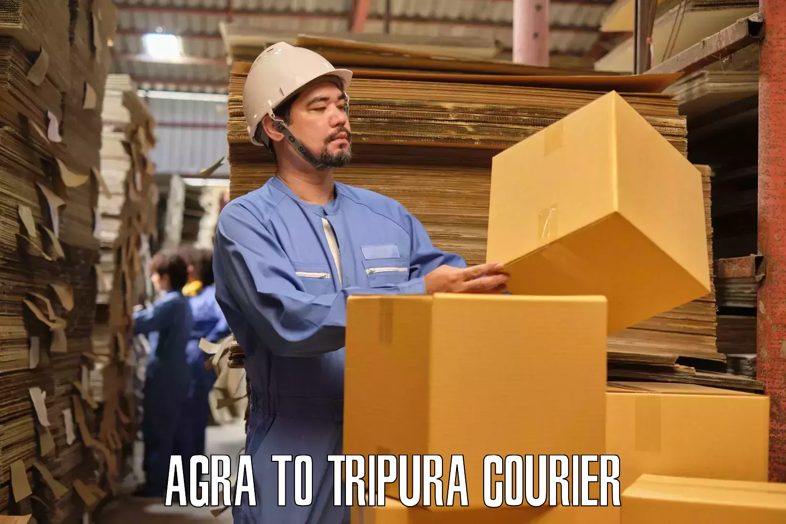 Comprehensive goods transport Agra to Tripura
