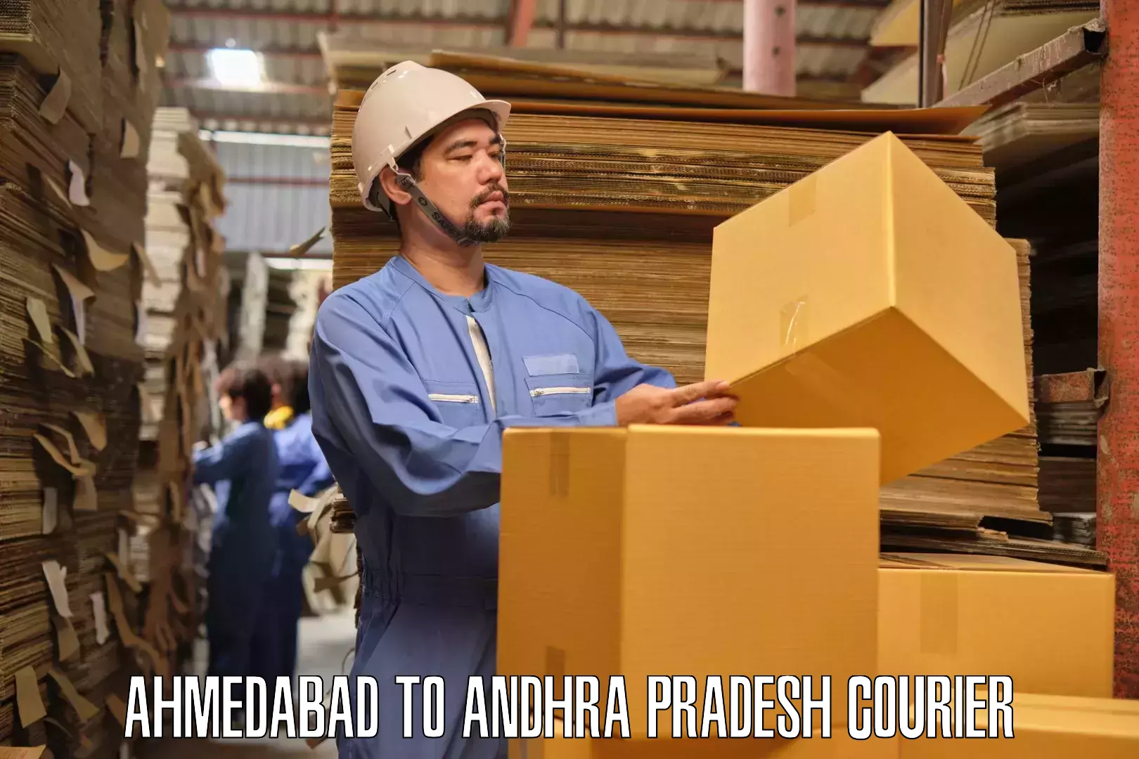 Reliable relocation services in Ahmedabad to Koyyalgudem