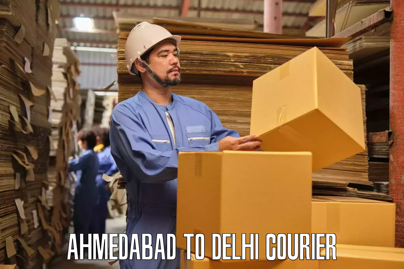Household goods movers and packers Ahmedabad to Guru Gobind Singh Indraprastha University New Delhi