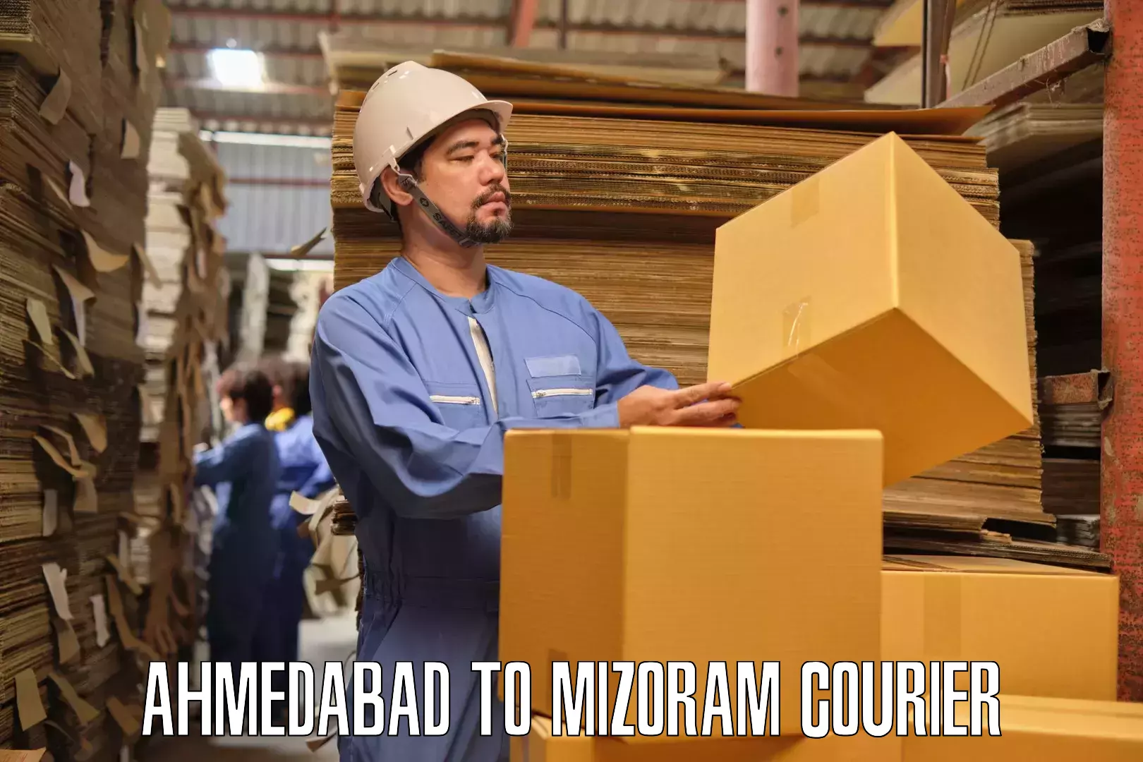 Premium moving services in Ahmedabad to Hnahthial