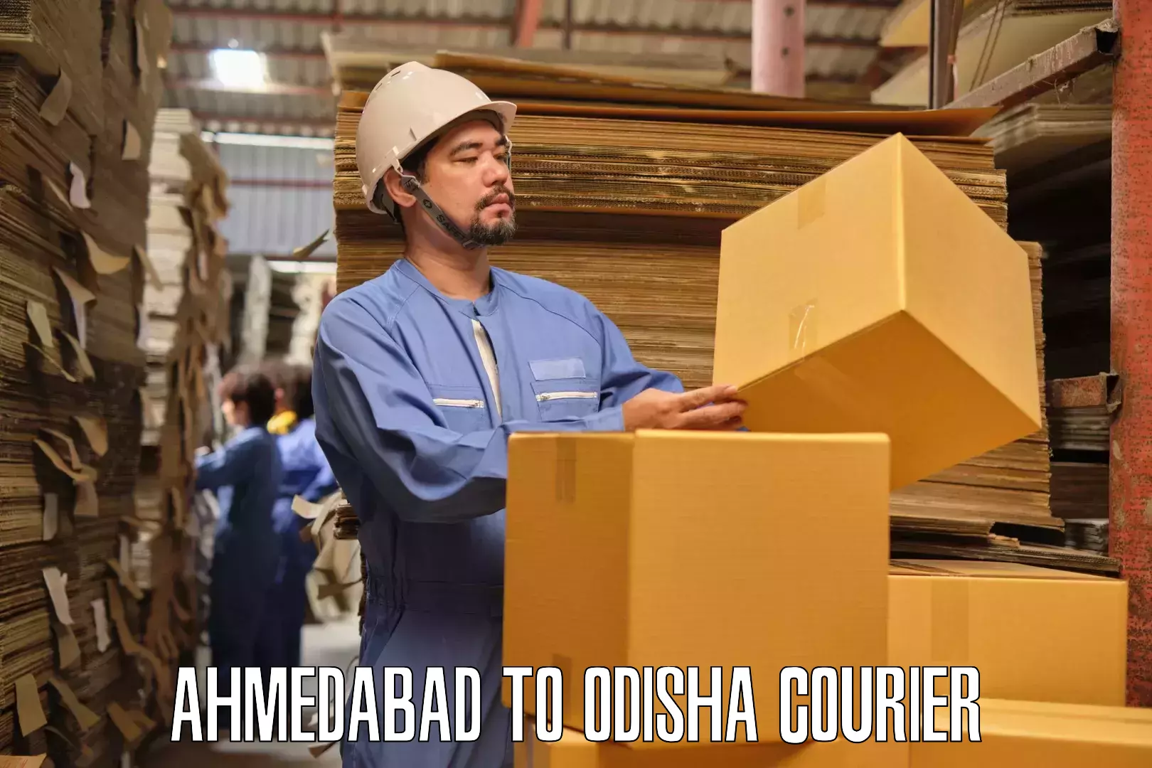 Professional furniture transport in Ahmedabad to Jharsuguda