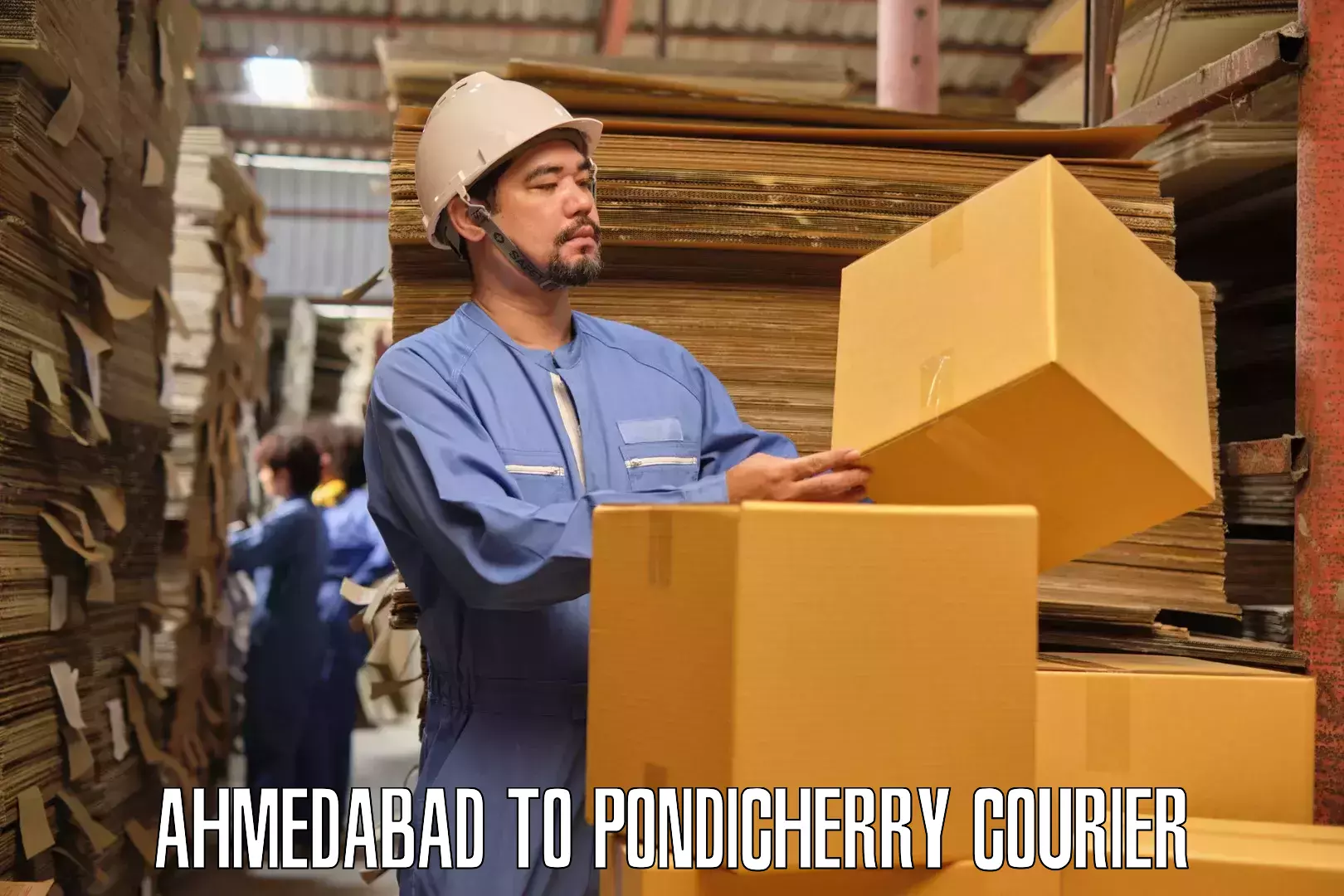 Packing and moving services Ahmedabad to Pondicherry