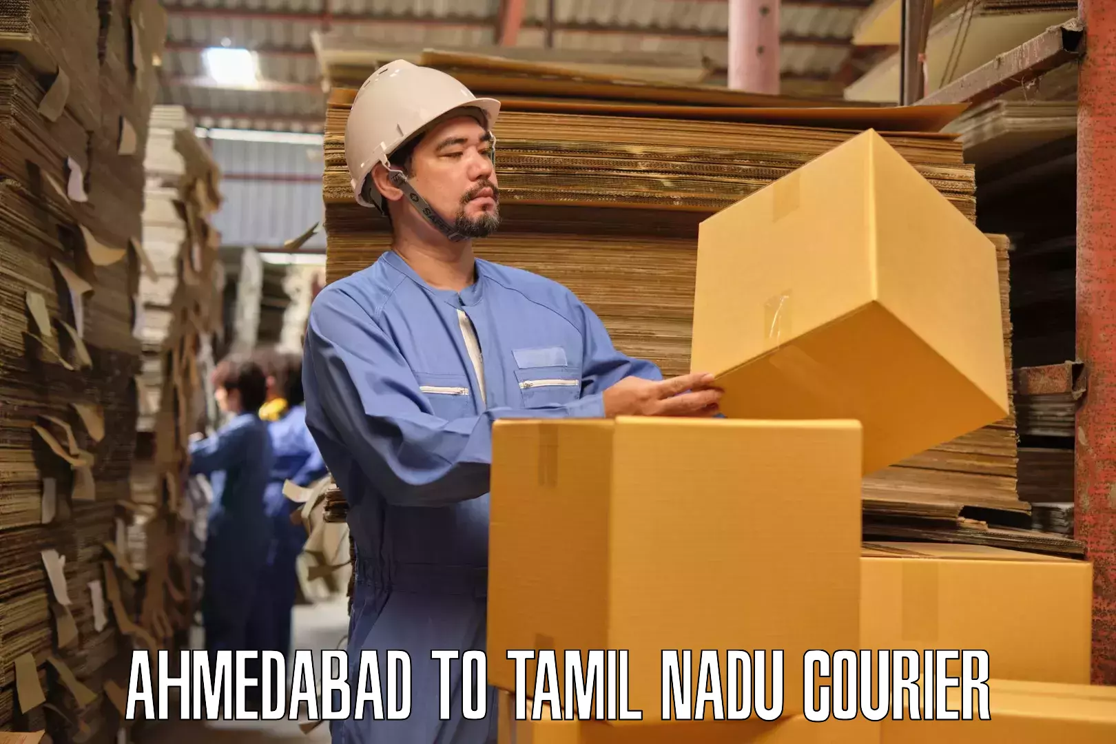 Cost-effective moving options Ahmedabad to Tamil Nadu