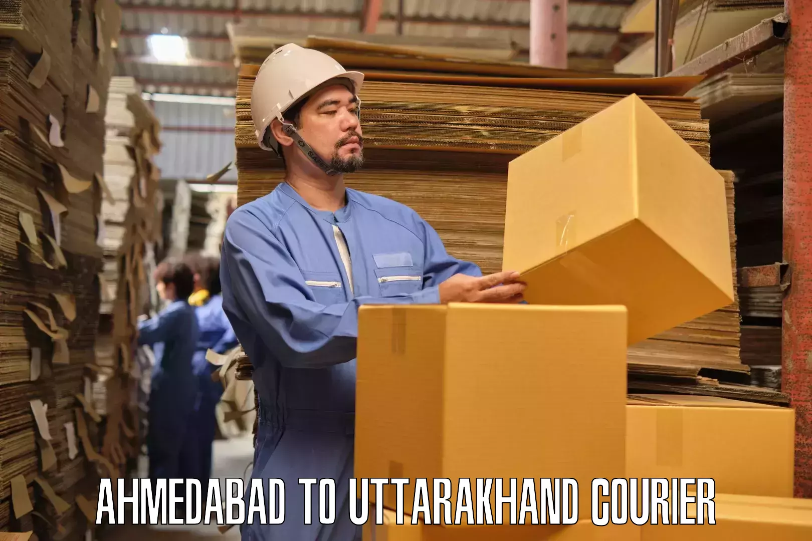 Efficient moving services Ahmedabad to Udham Singh Nagar