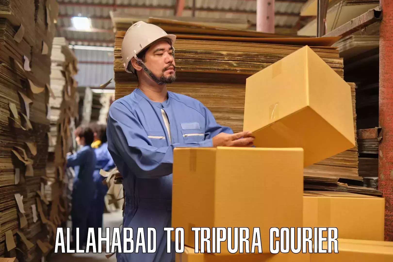 Professional furniture transport Allahabad to Teliamura