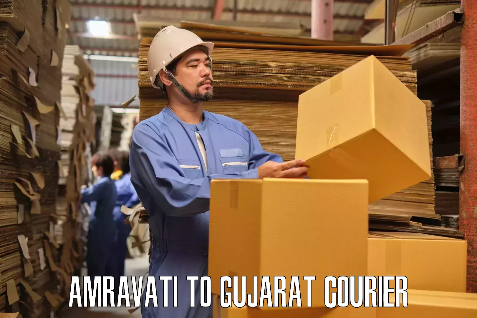 Safe furniture transport Amravati to Godhra