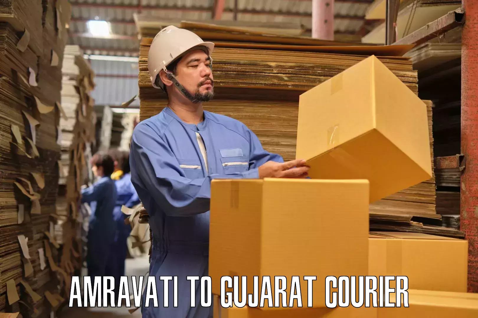 Furniture transport services Amravati to Rajkot