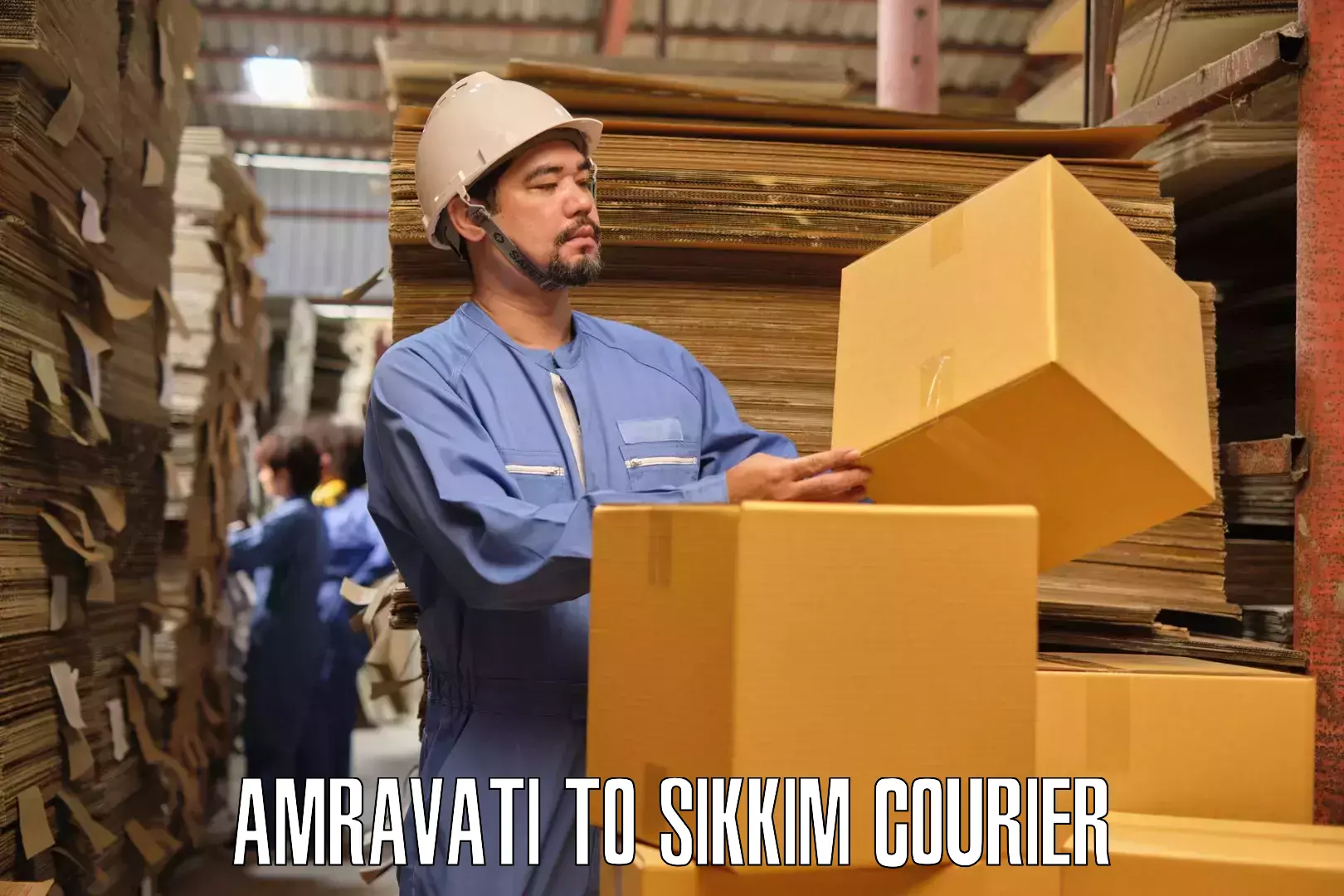 Efficient household movers Amravati to Sikkim