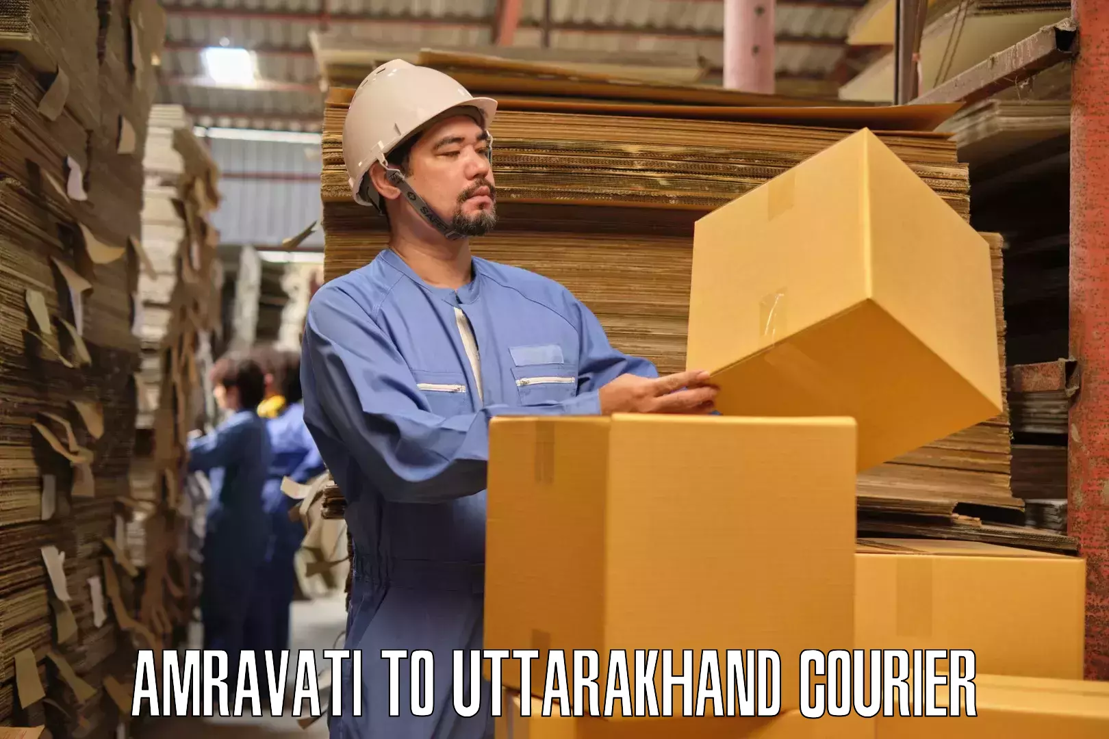 Household goods transporters Amravati to Gairsain