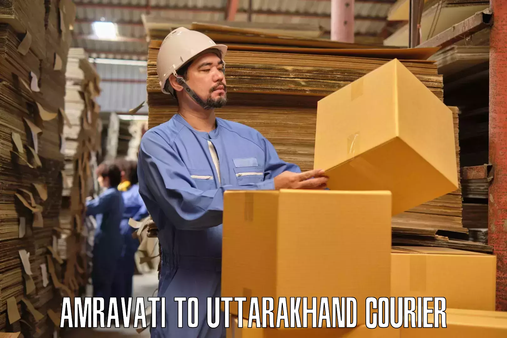 Professional home goods transport Amravati to Bhimtal