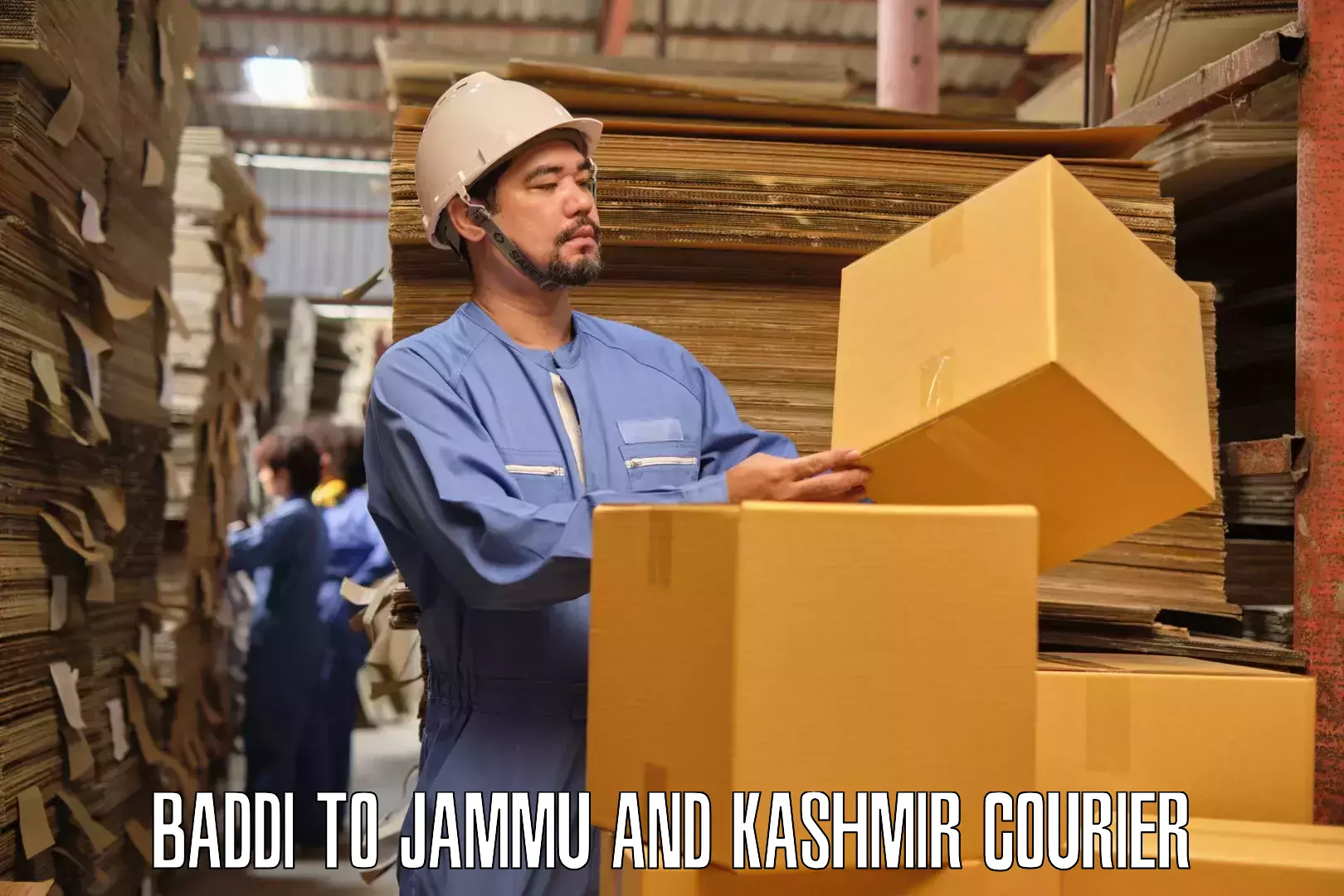 Specialized moving company Baddi to Jammu and Kashmir
