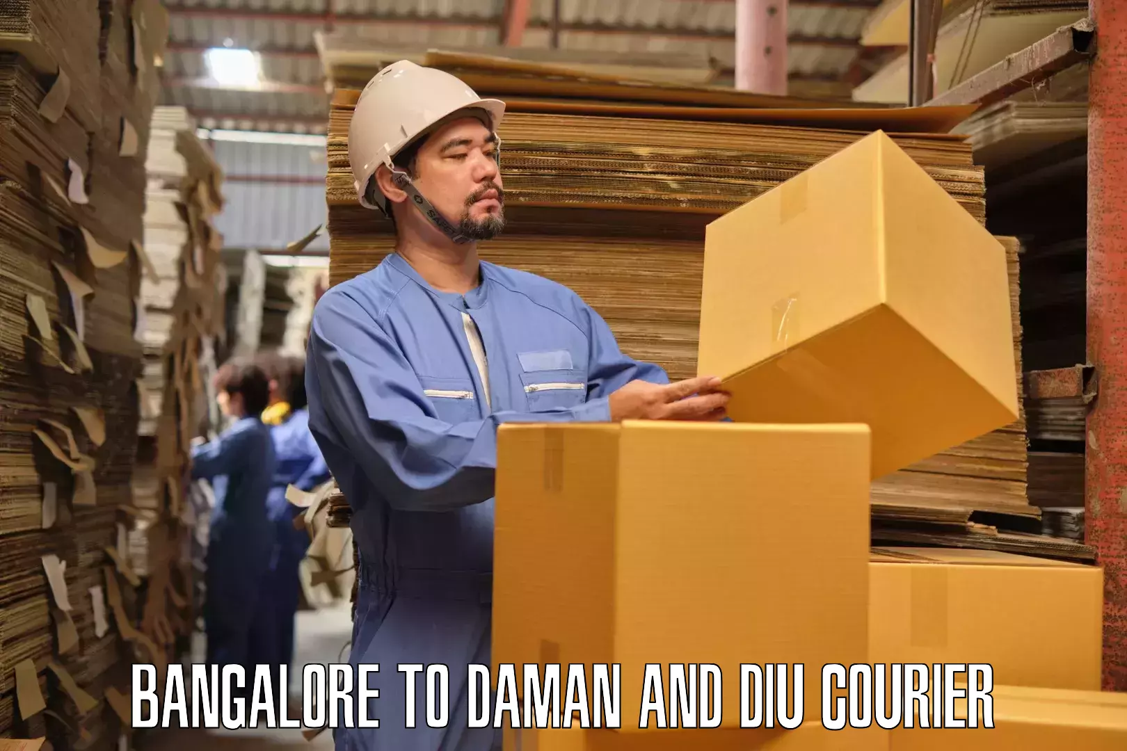 Expert packing and moving Bangalore to Daman and Diu