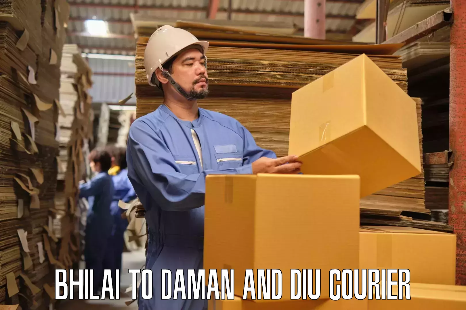 Expert moving and storage Bhilai to Daman