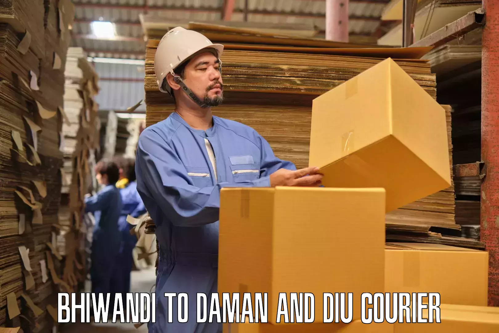 Skilled furniture movers in Bhiwandi to Daman and Diu