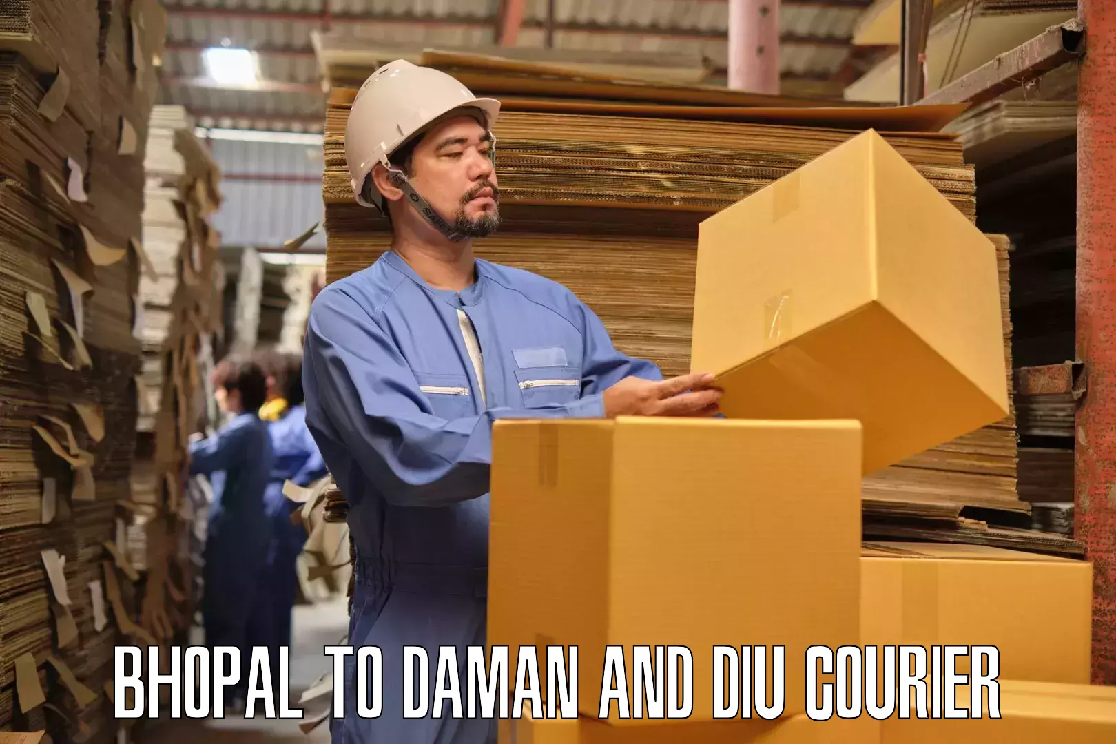 Residential relocation services in Bhopal to Daman and Diu