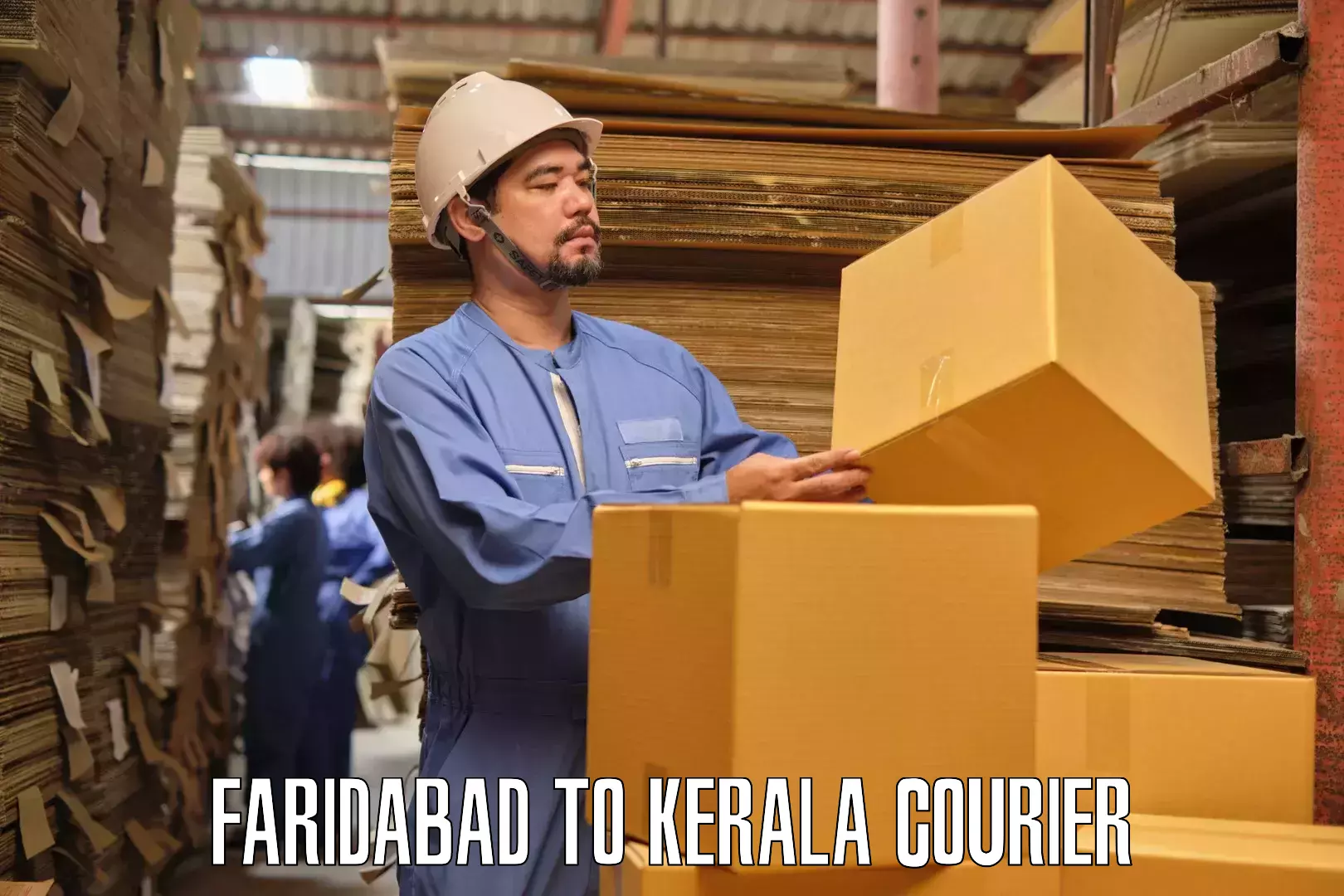 Home goods transport Faridabad to Chavassery