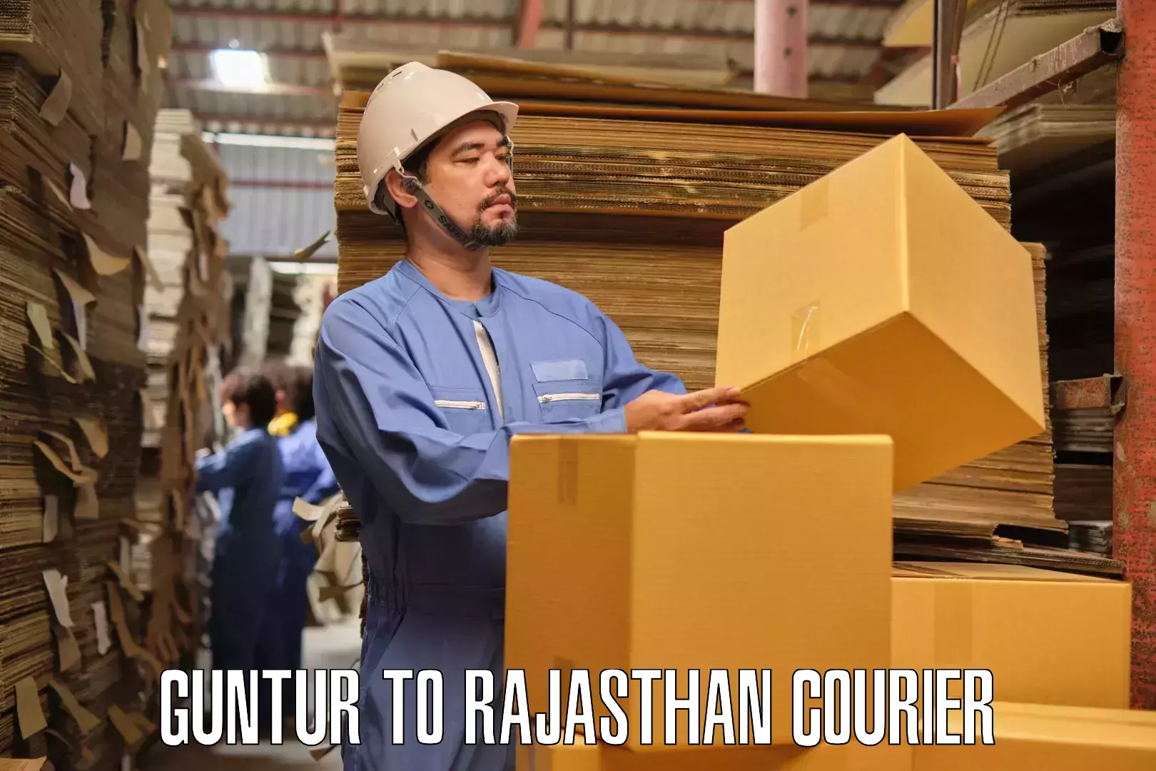 Efficient furniture movers Guntur to Rajgarh Rajasthan