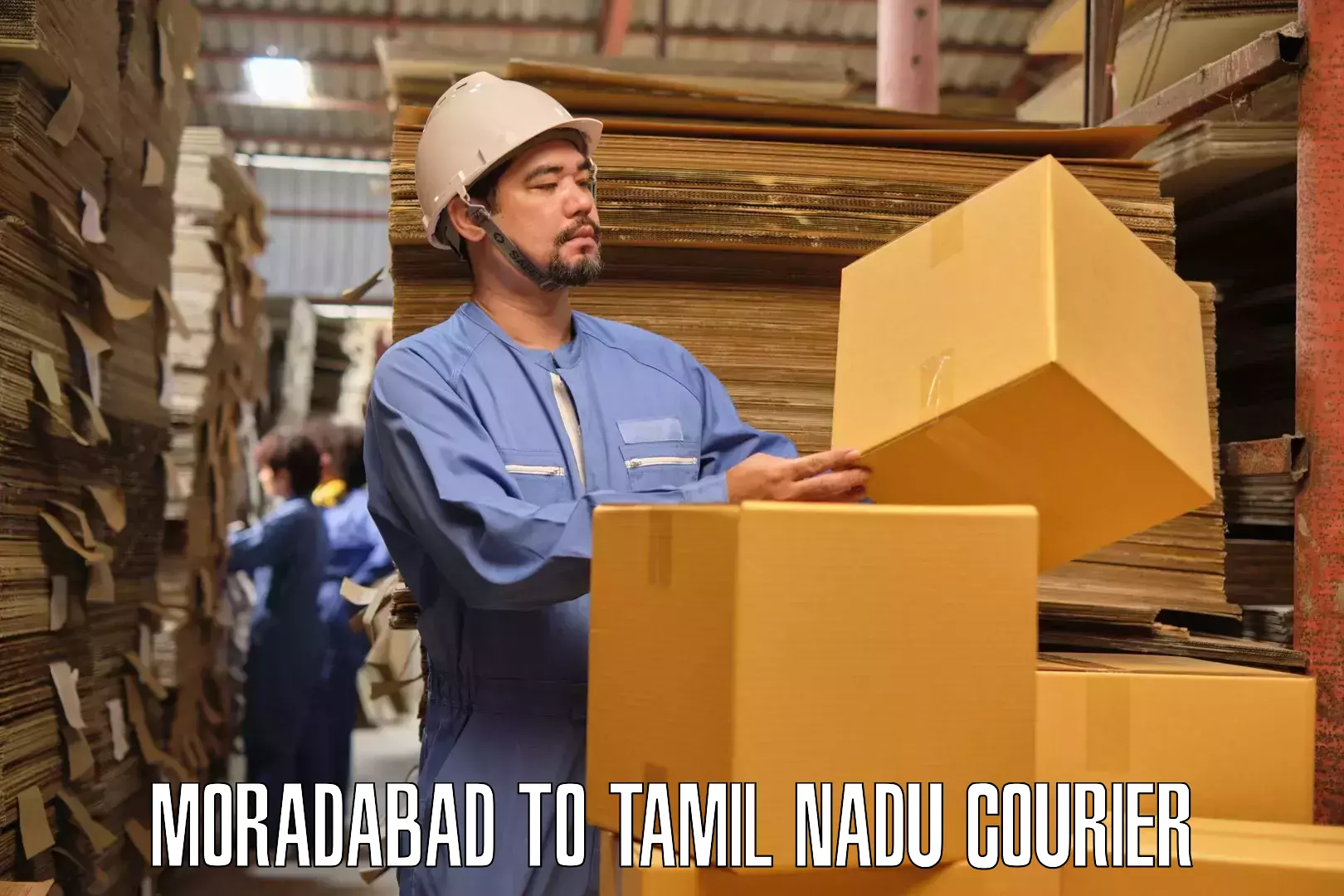 Household goods transport Moradabad to Tamil Nadu