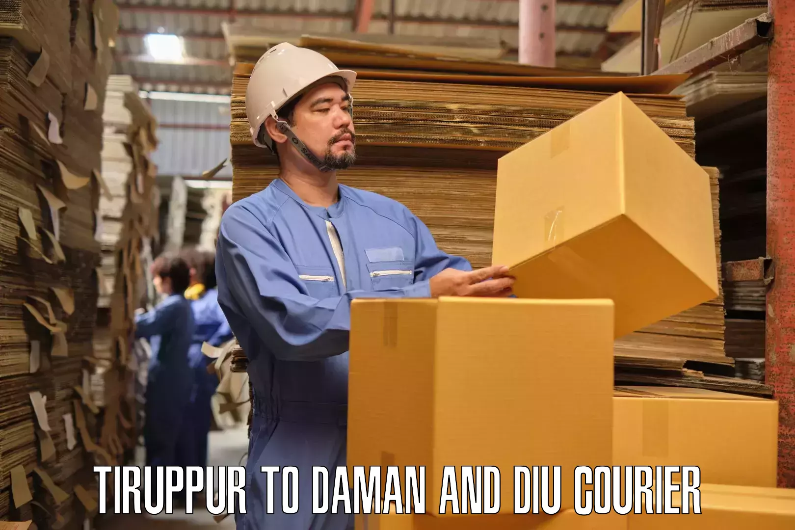 Furniture transport professionals Tiruppur to Daman and Diu