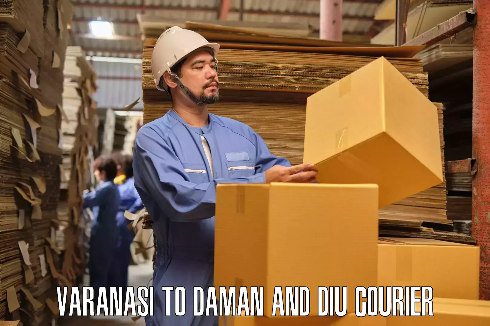 Furniture moving assistance Varanasi to Daman