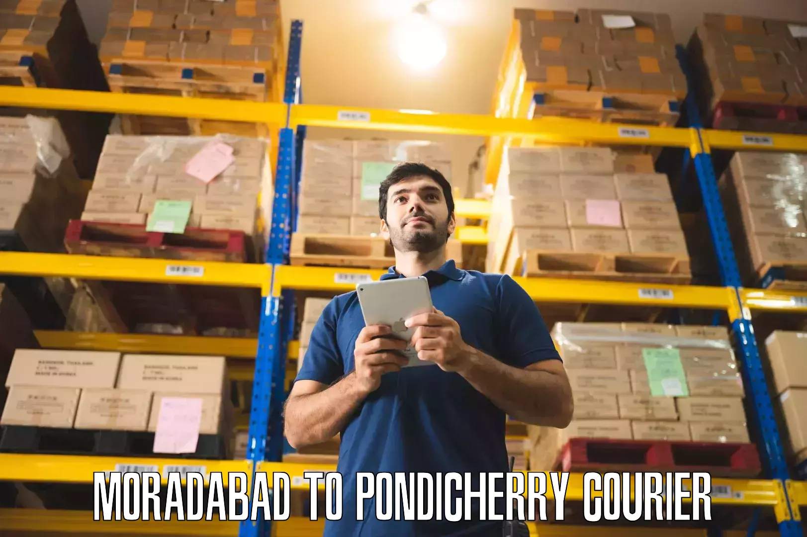 Customized moving experience Moradabad to Pondicherry University
