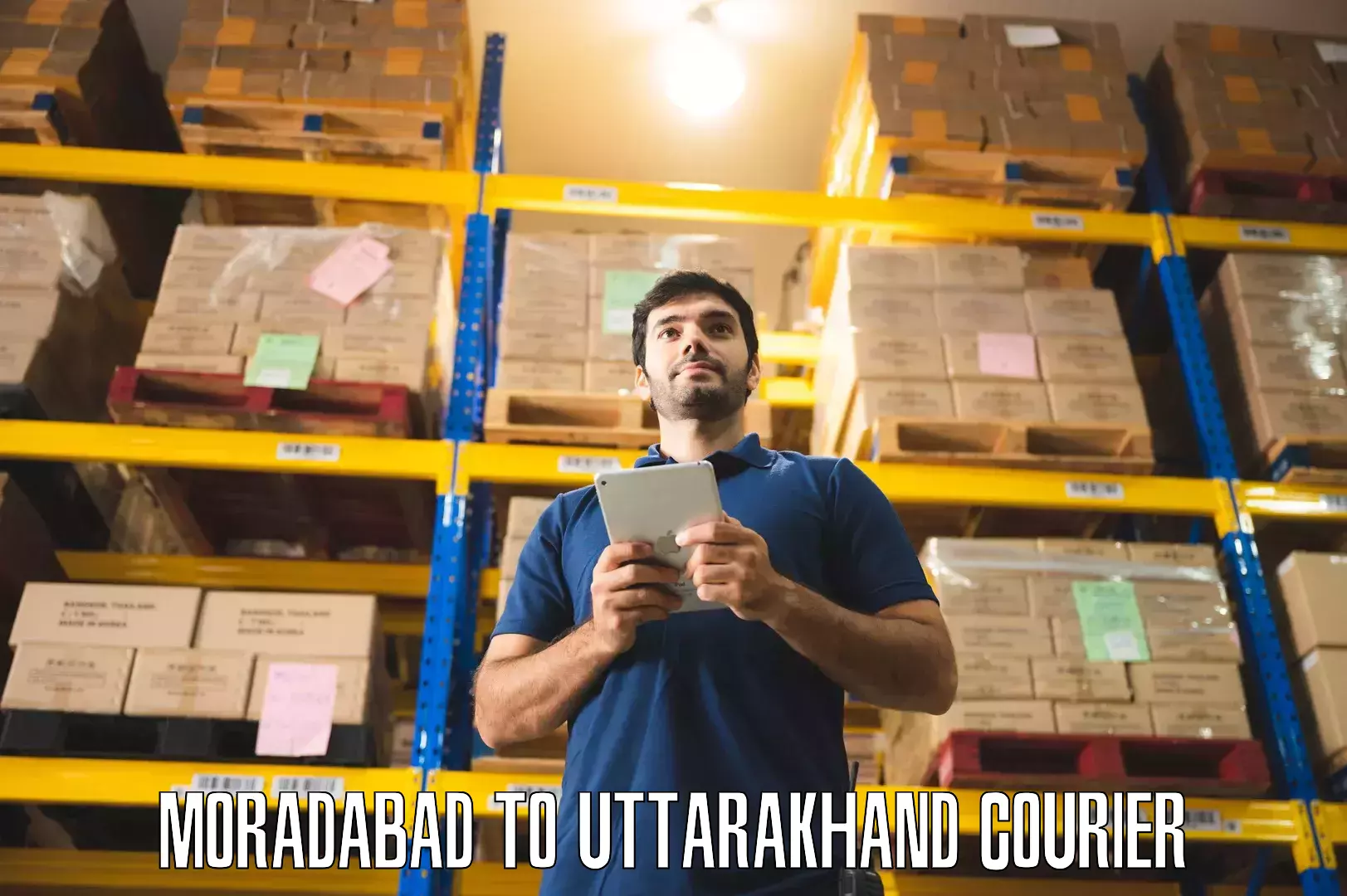 Quality furniture shipping Moradabad to Karnaprayag