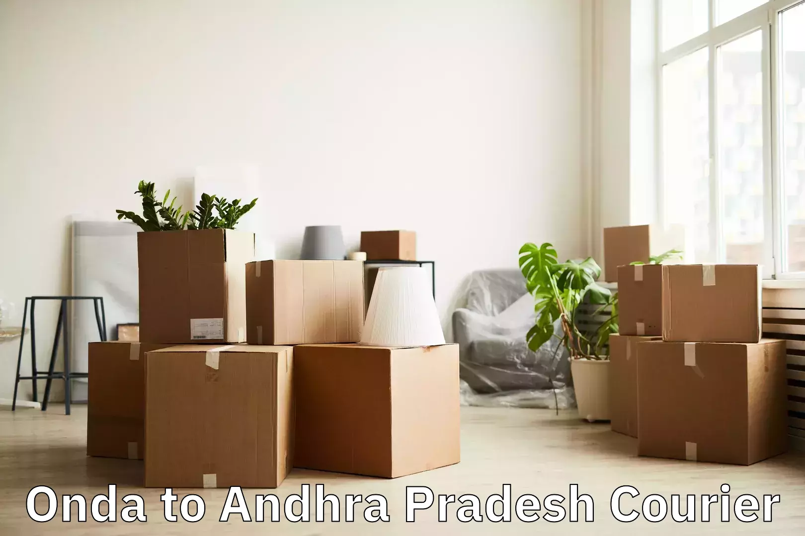 Short distance baggage courier Onda to Kakinada